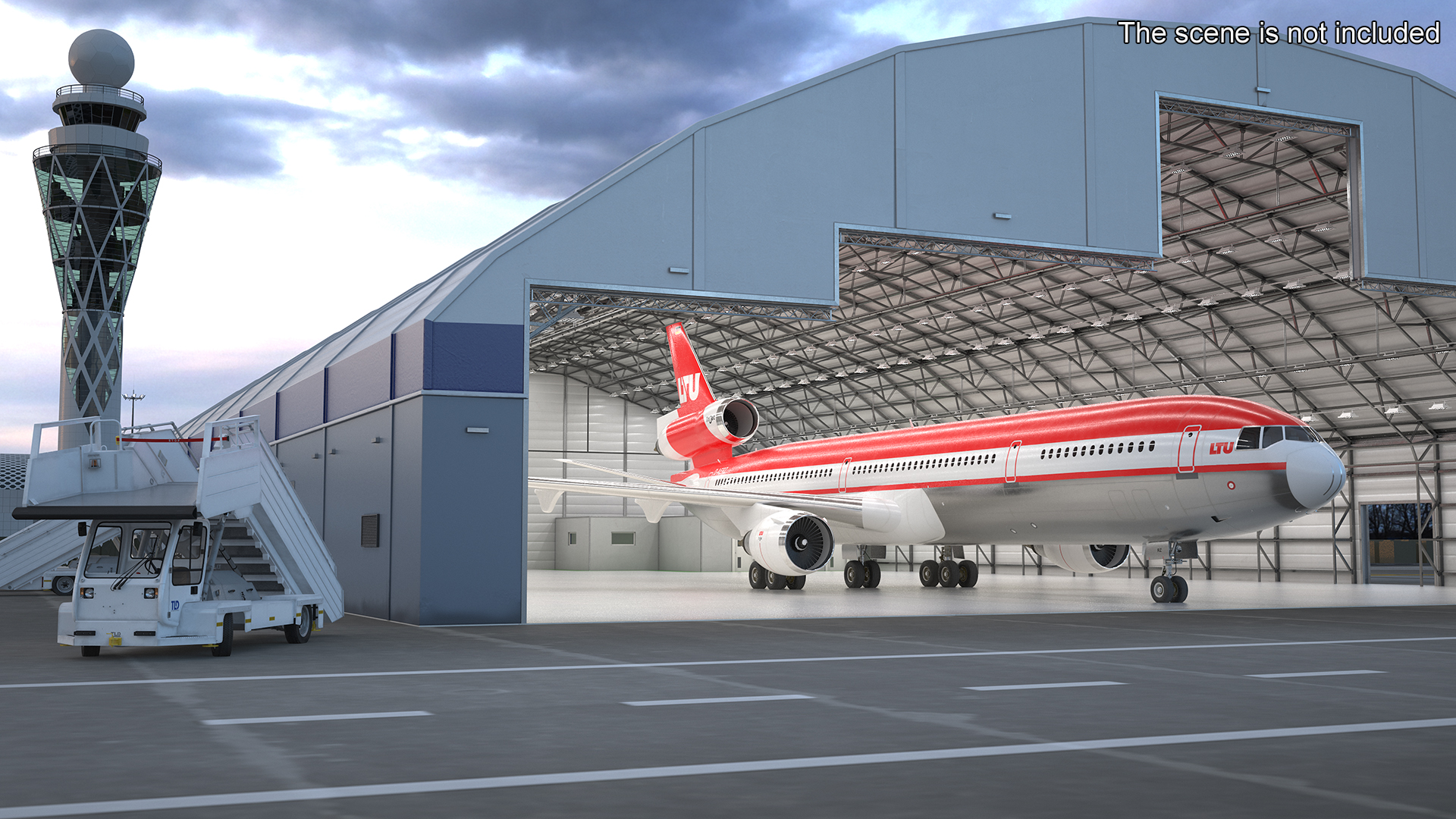 3D LTU International Airways McDonnell Douglas MD-11 Rigged