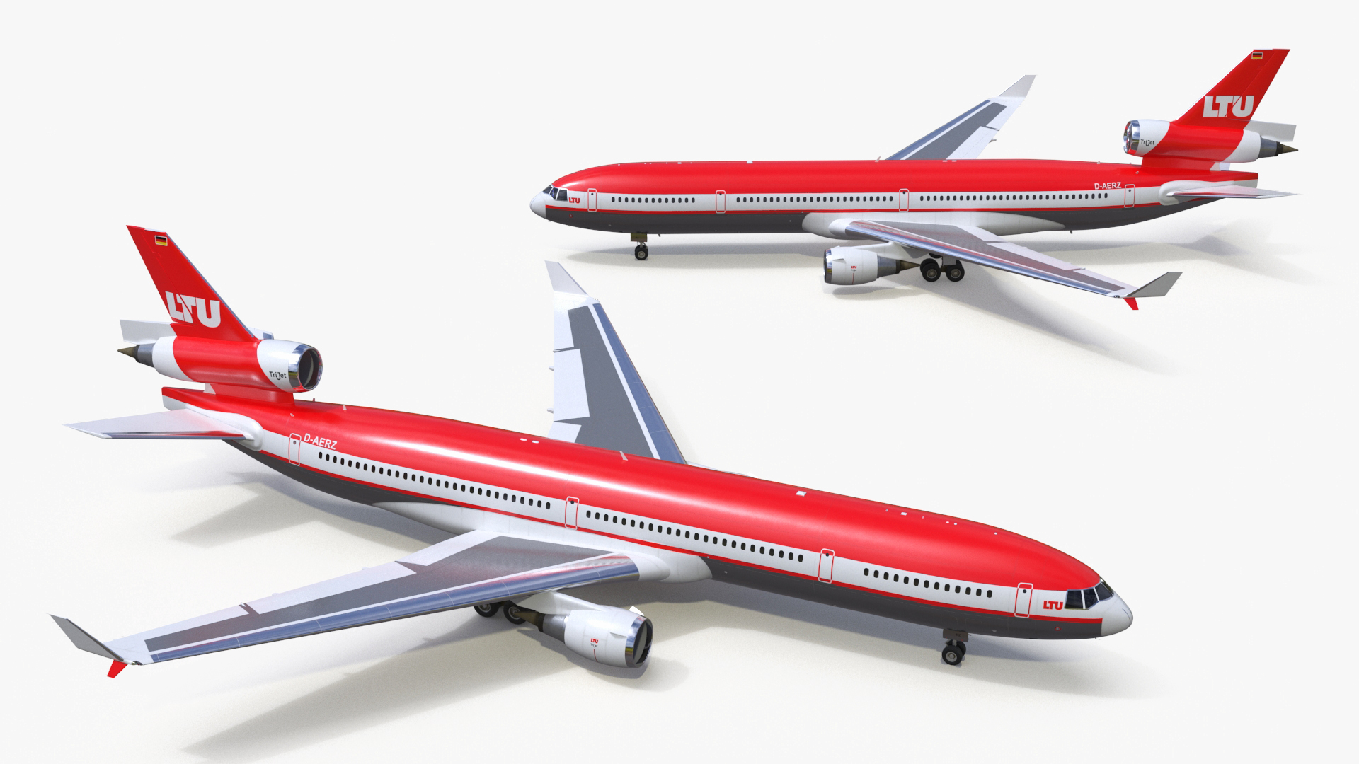 3D LTU International Airways McDonnell Douglas MD-11 Rigged