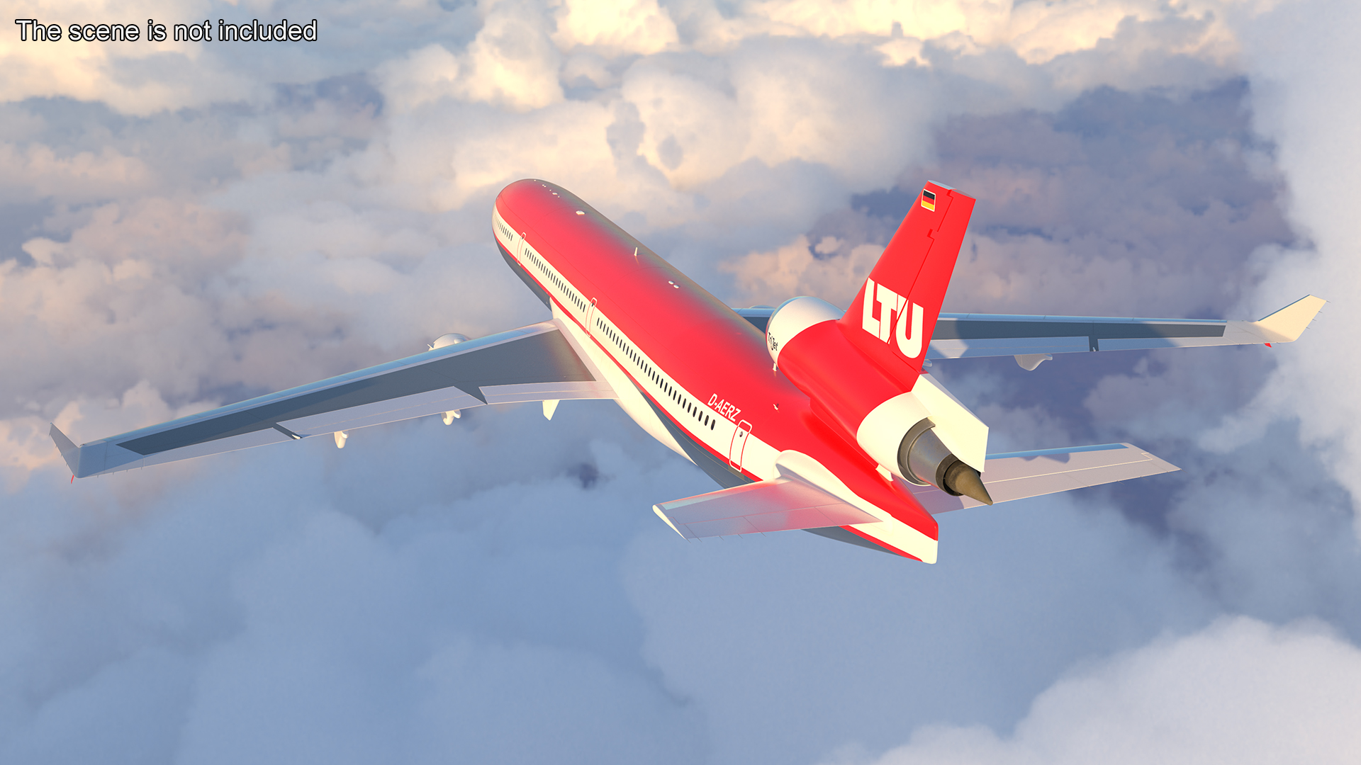 3D LTU International Airways McDonnell Douglas MD-11 Rigged