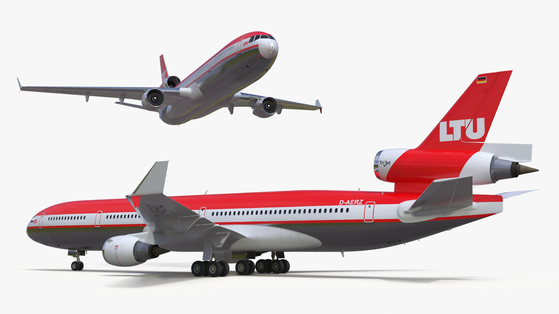 3D LTU International Airways McDonnell Douglas MD-11 Rigged