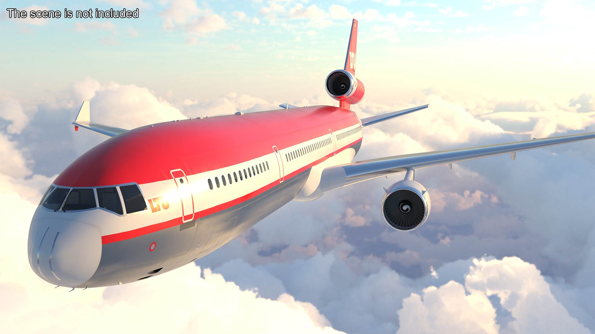 3D LTU International Airways McDonnell Douglas MD-11 Rigged