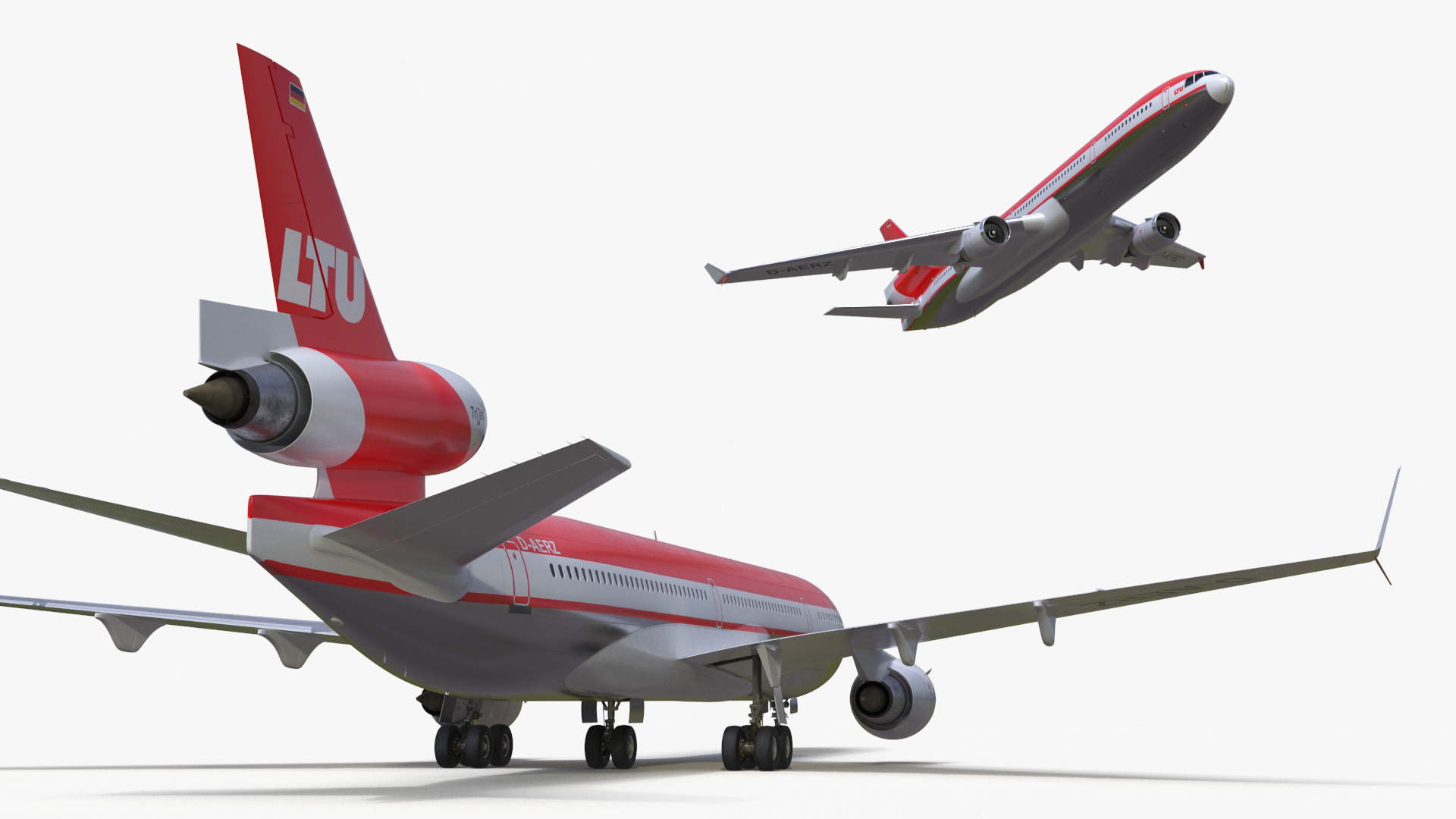 3D LTU International Airways McDonnell Douglas MD-11 Rigged