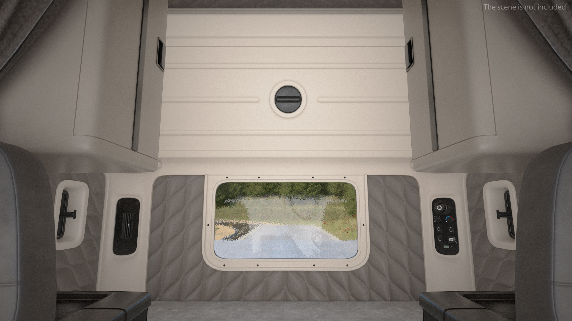 Freightliner Truck With Extendable Trailer Rigged 3D model
