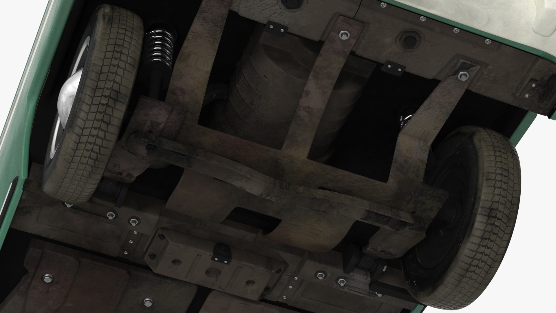 Volkswagen Type 2 Bus Simple Interior 3D