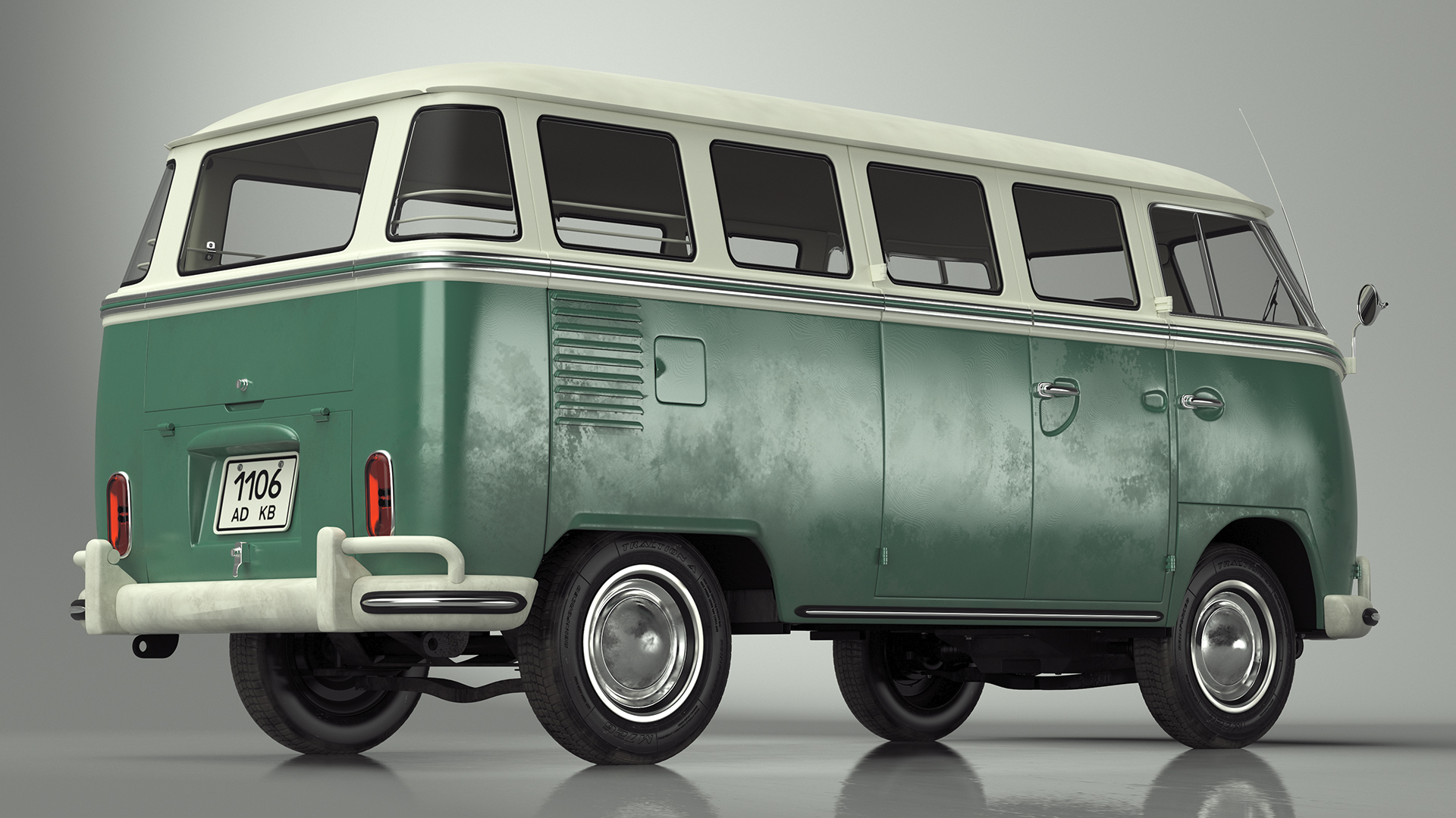 Volkswagen Type 2 Bus Simple Interior 3D
