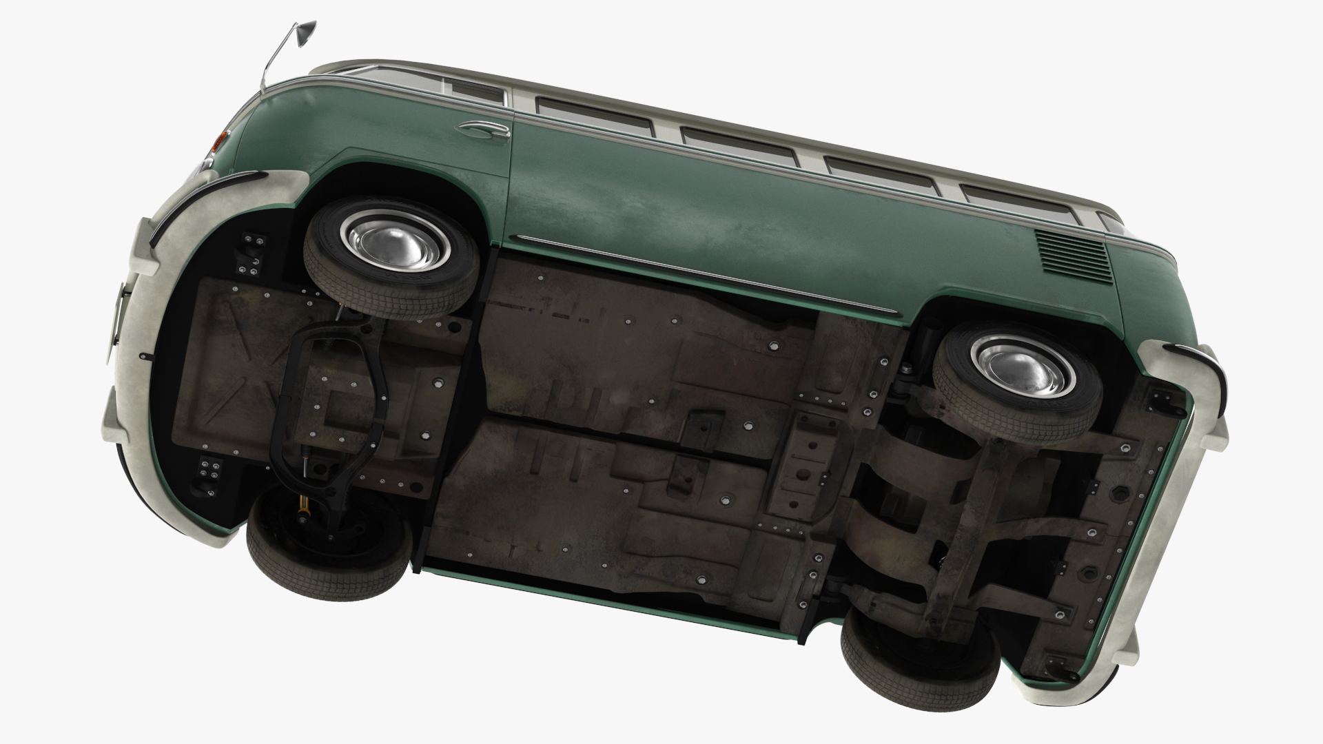 Volkswagen Type 2 Bus Simple Interior 3D