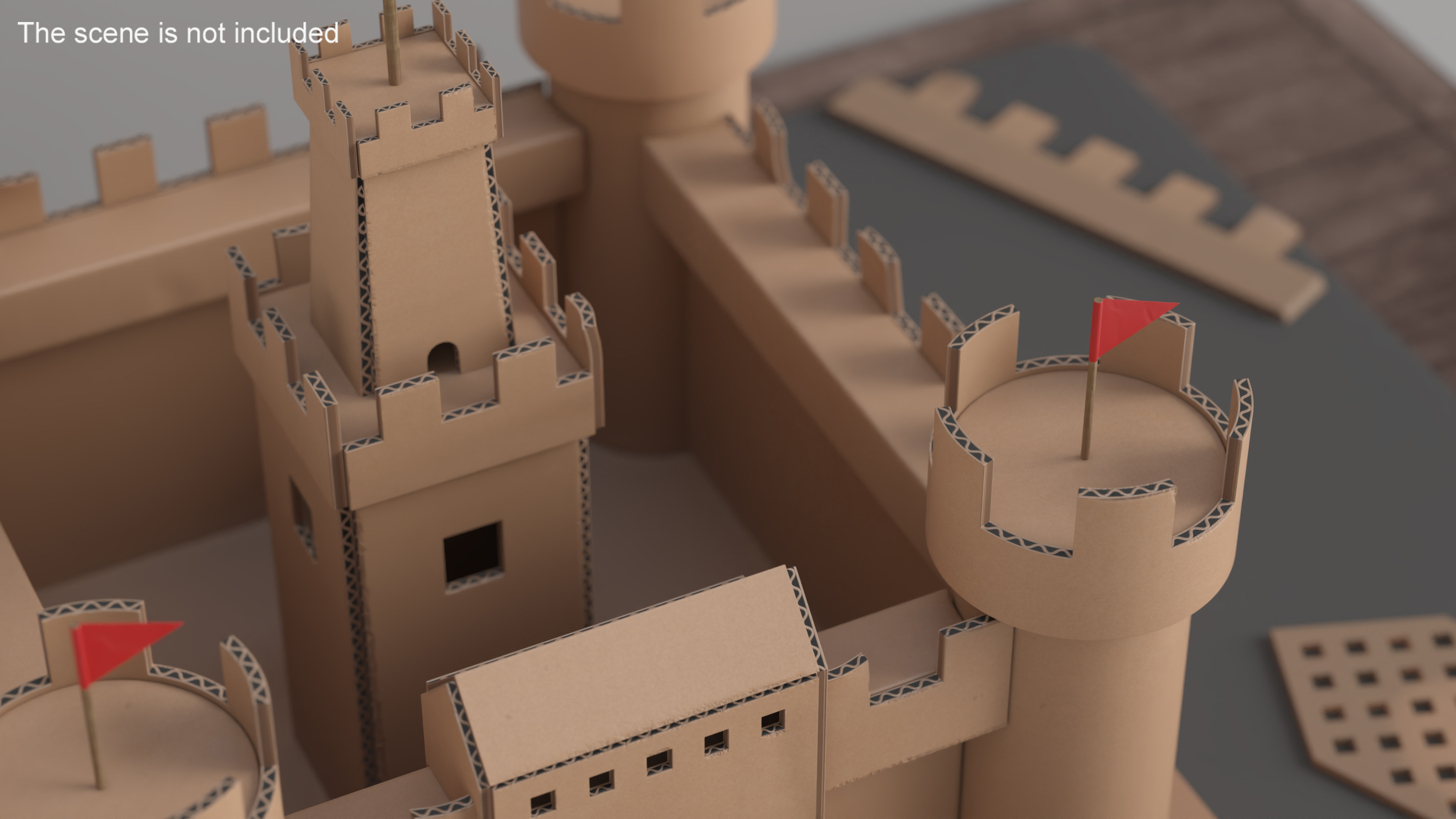 3D Cardboard Castle