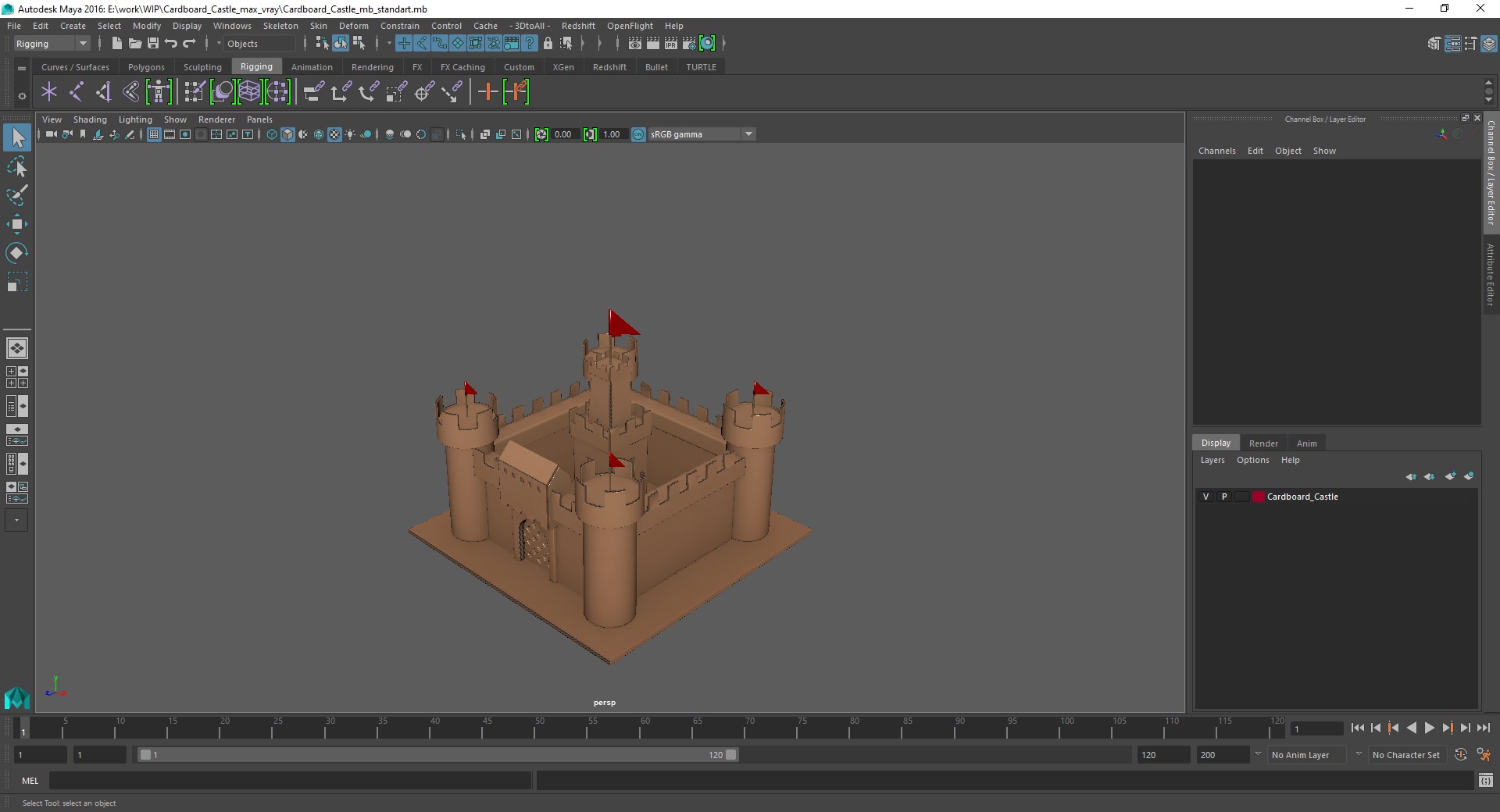 3D Cardboard Castle