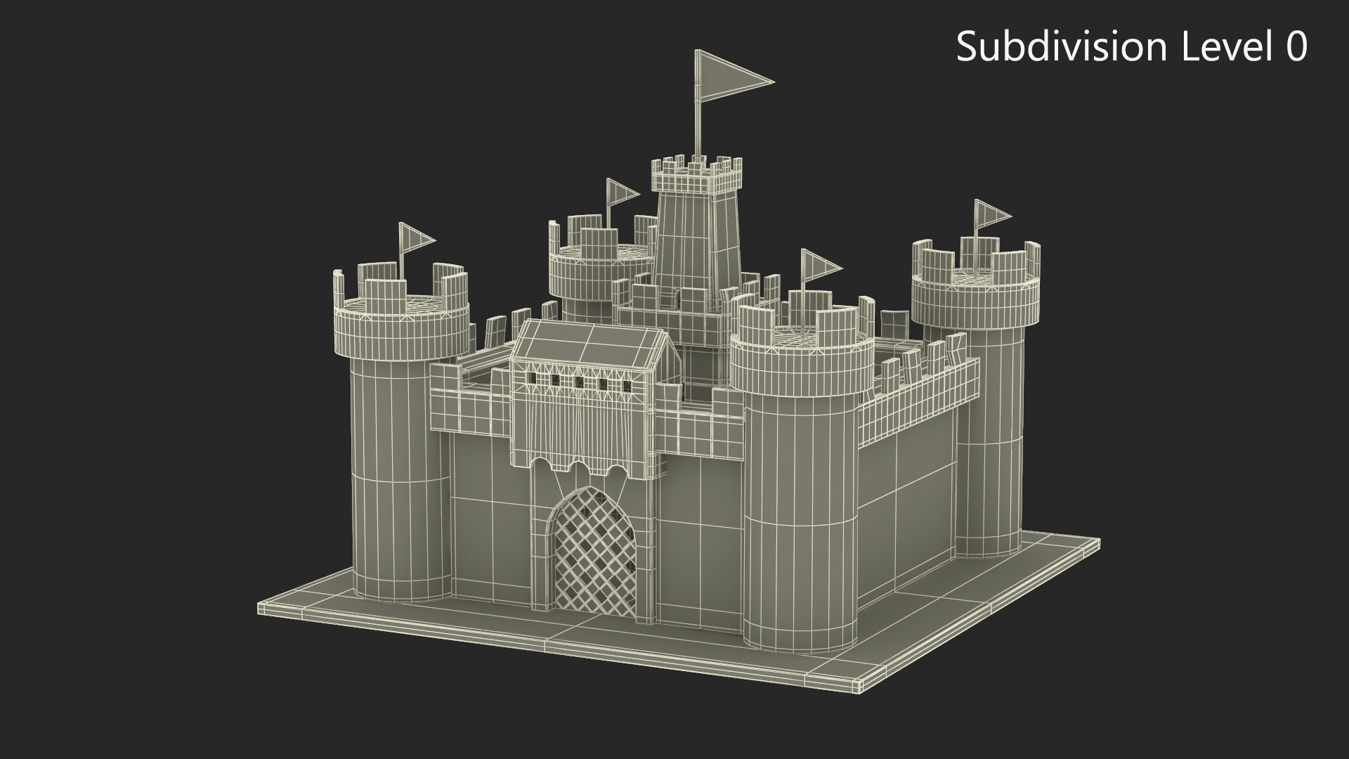 3D Cardboard Castle