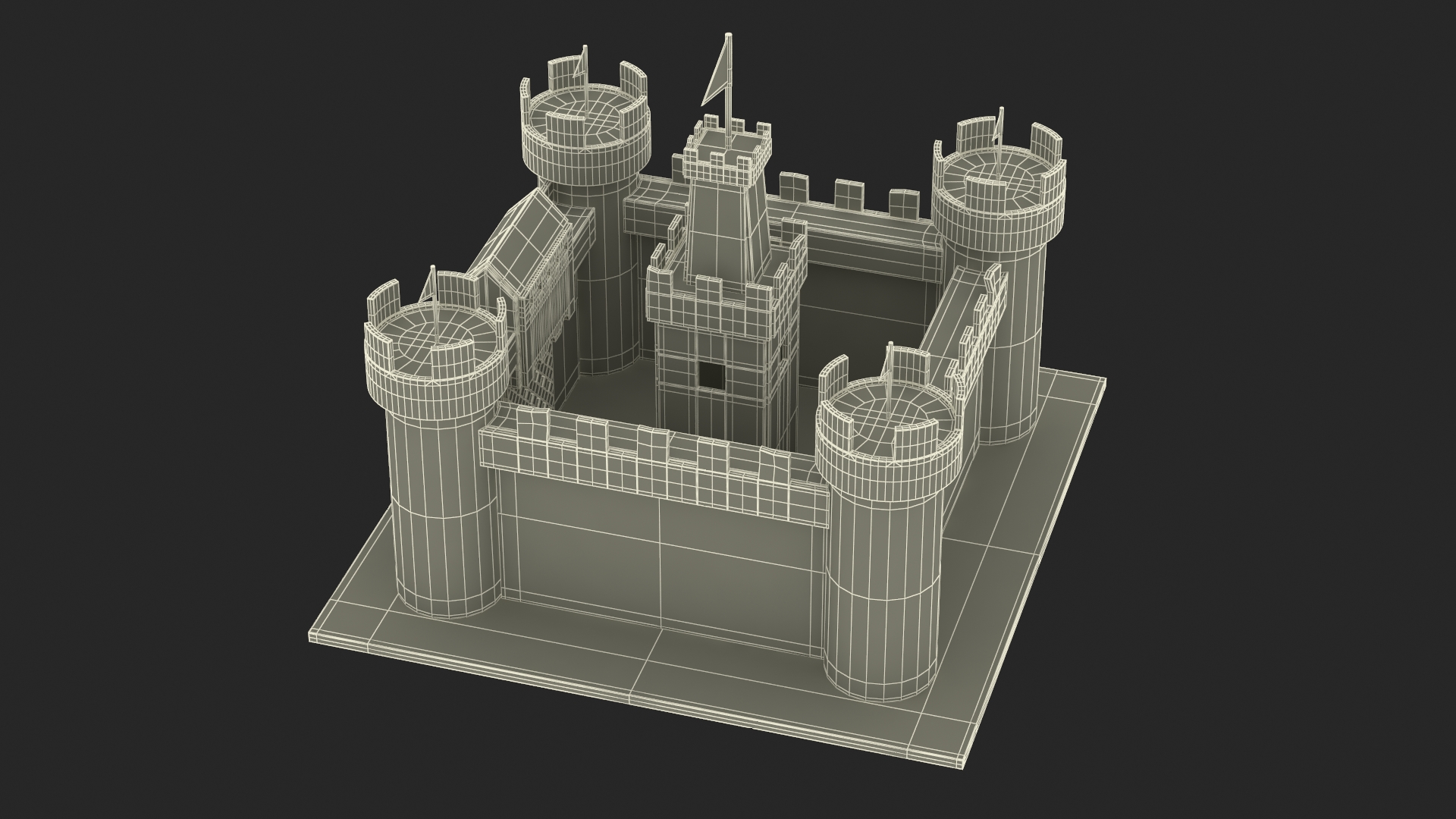 3D Cardboard Castle