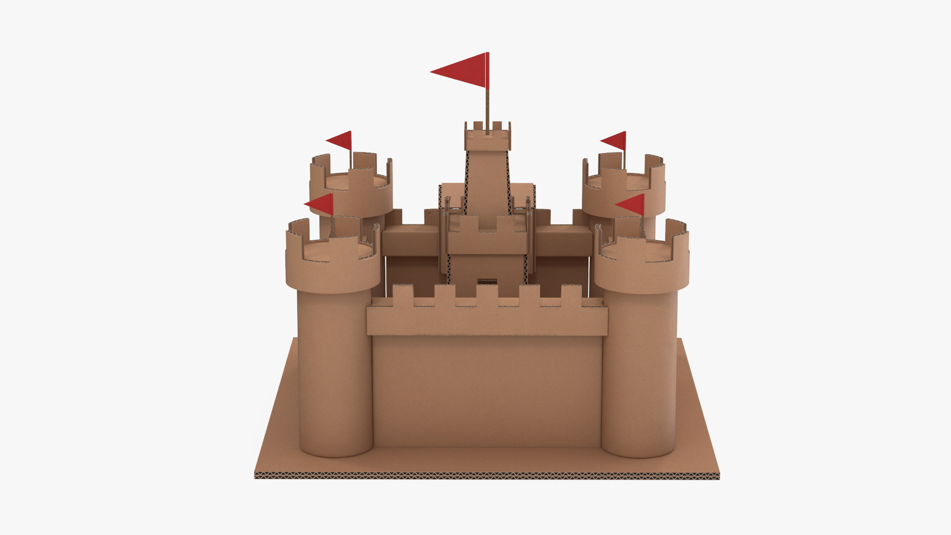 3D Cardboard Castle