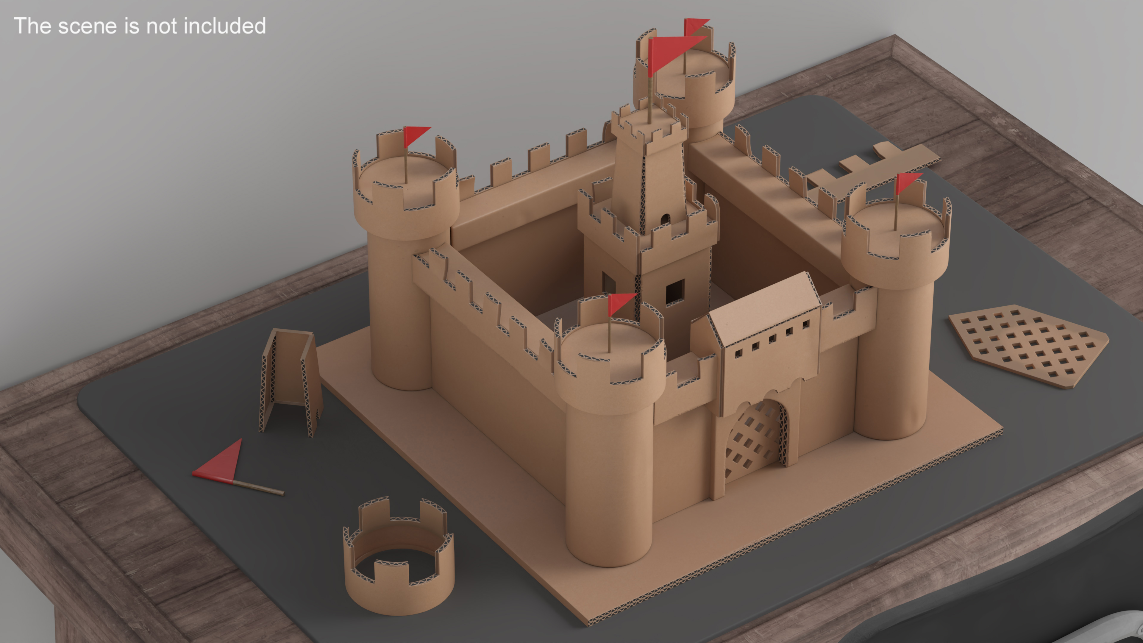 3D Cardboard Castle