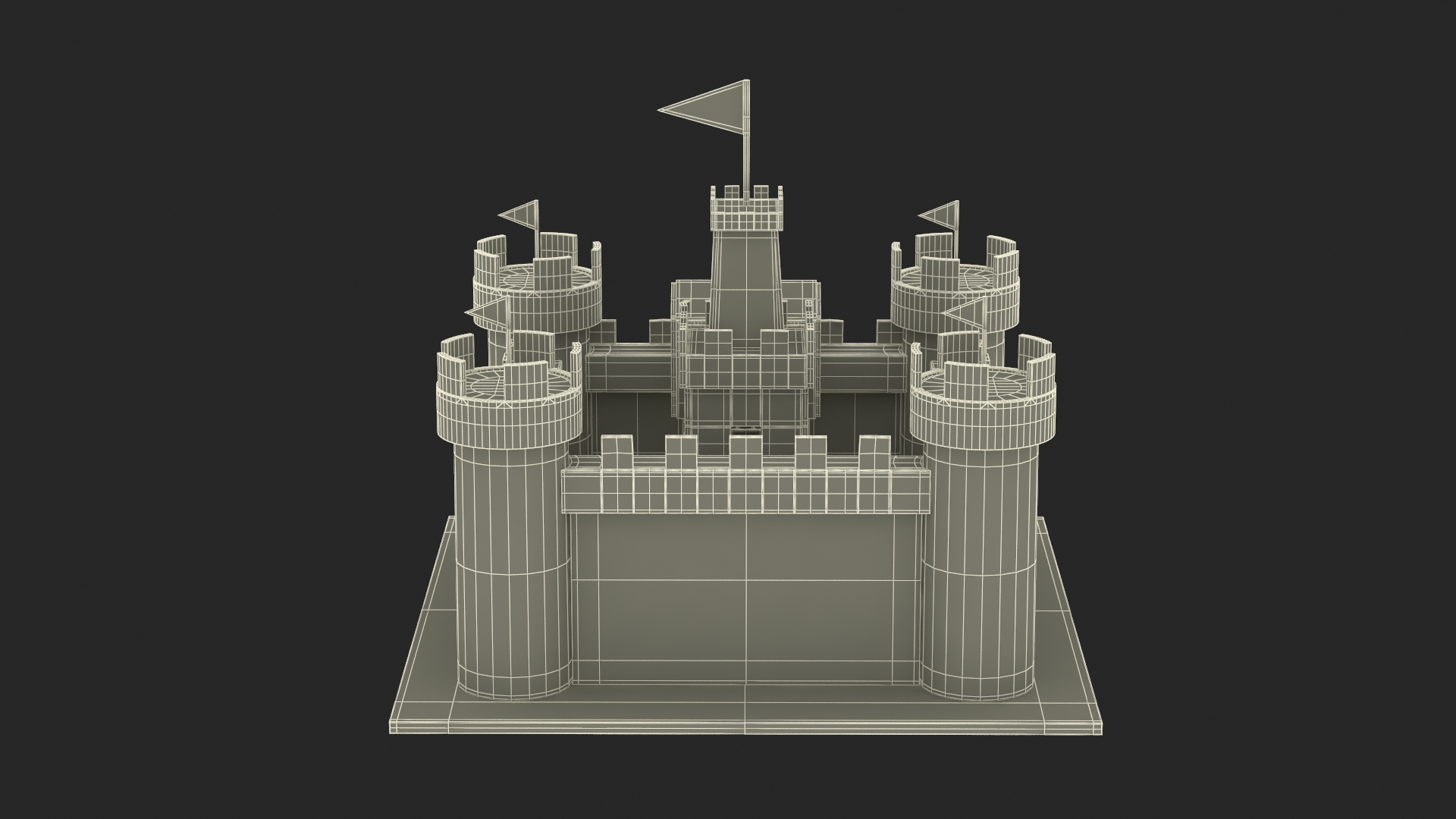 3D Cardboard Castle