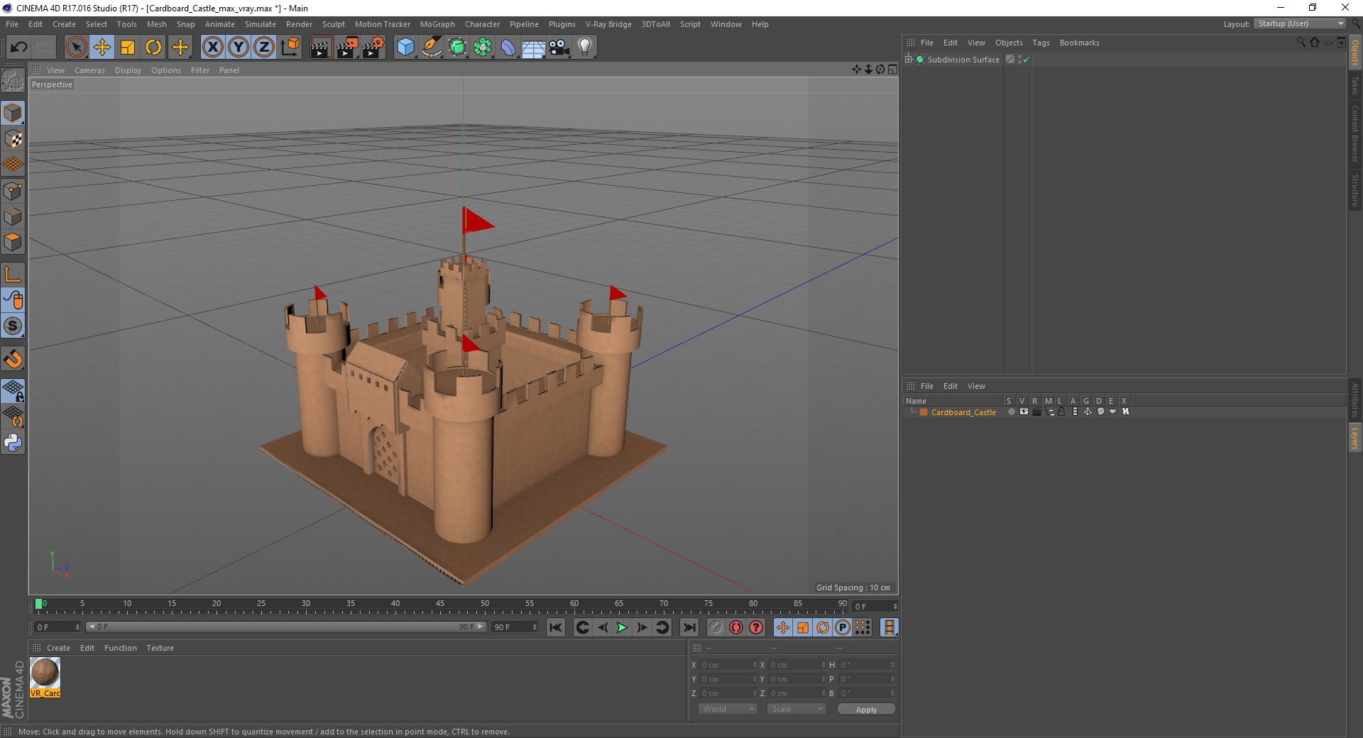 3D Cardboard Castle