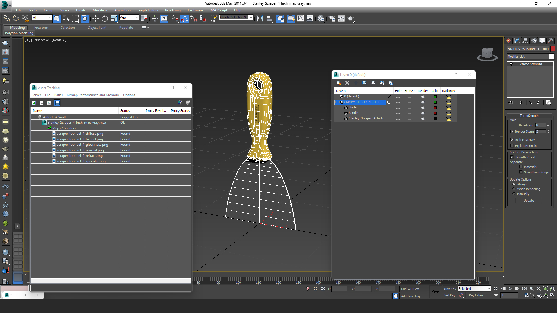 Stanley Scraper 4 Inch 3D