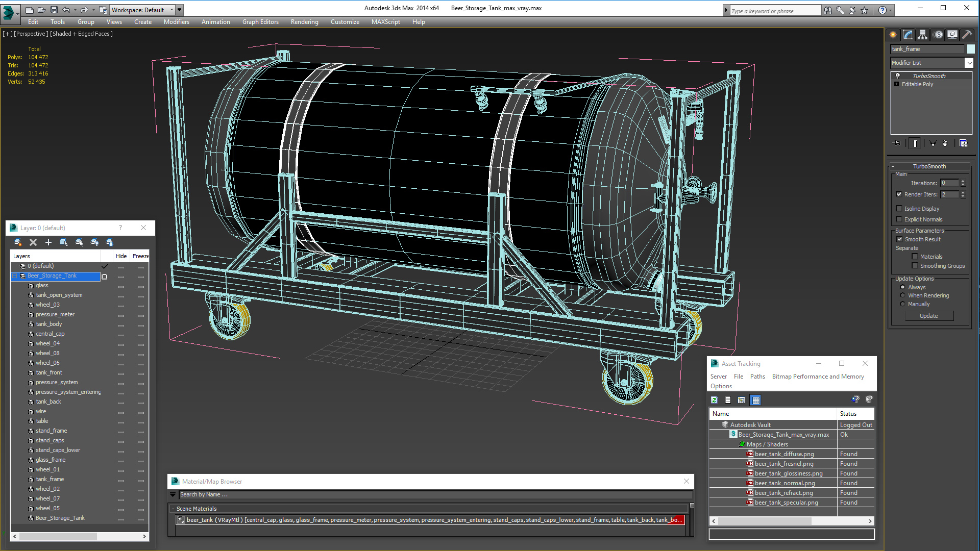Beer Storage Tank 3D
