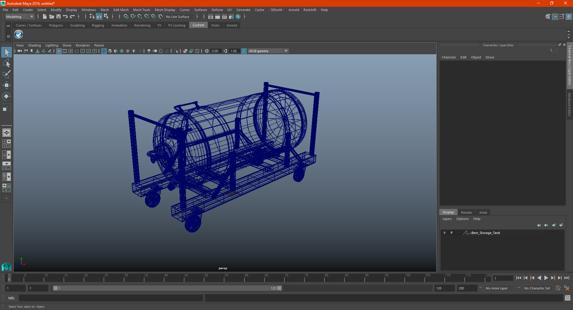 Beer Storage Tank 3D