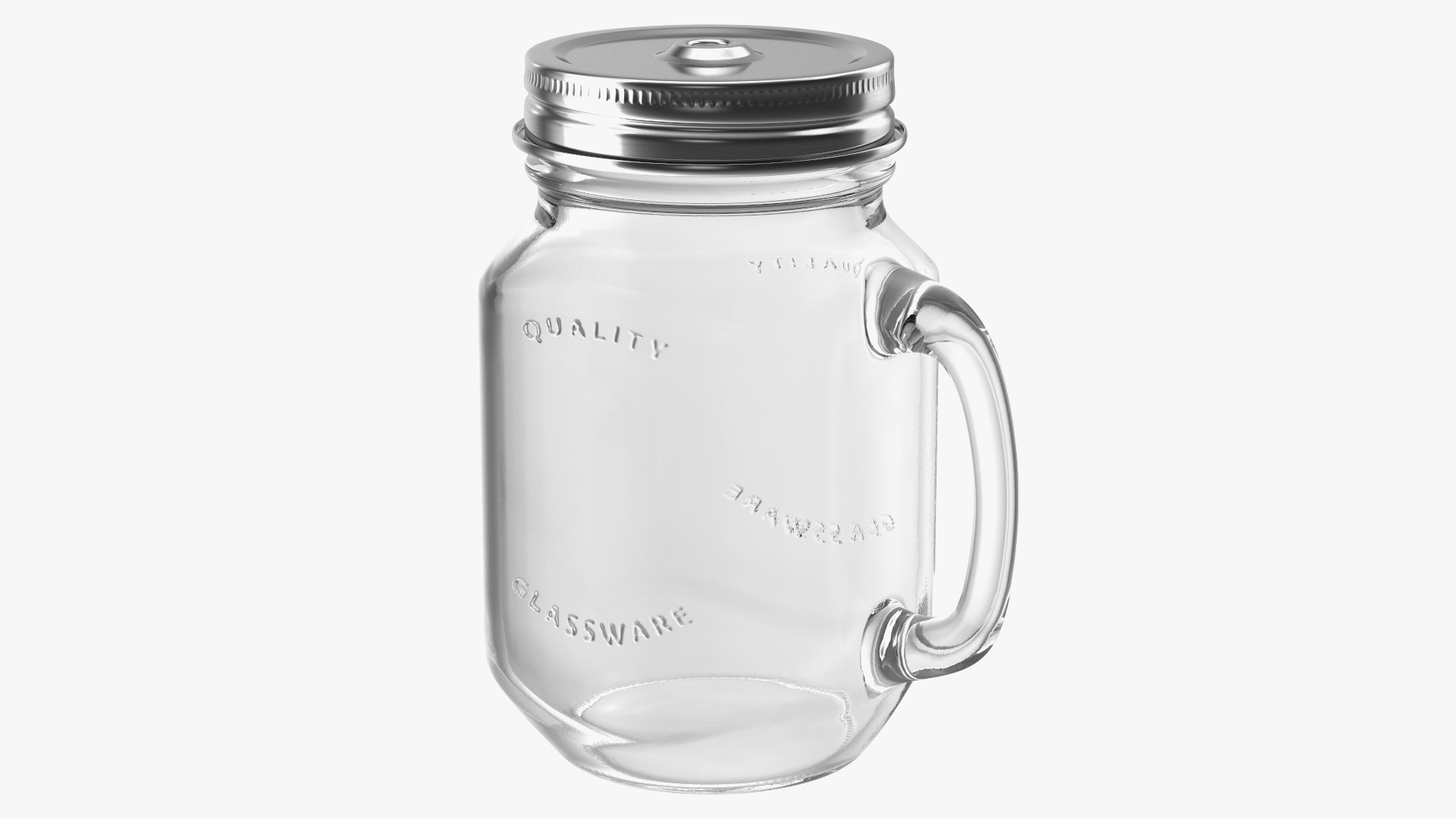3D model Glass Sipper Drinking Jar
