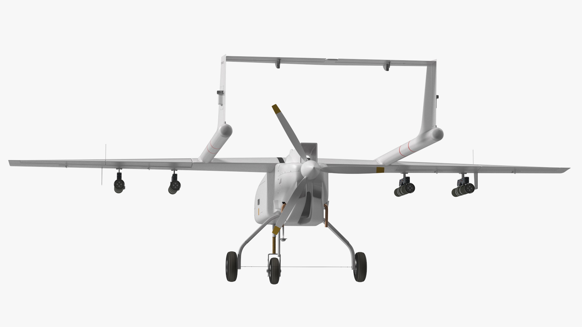 Unnamed Attack UAV White 3D model