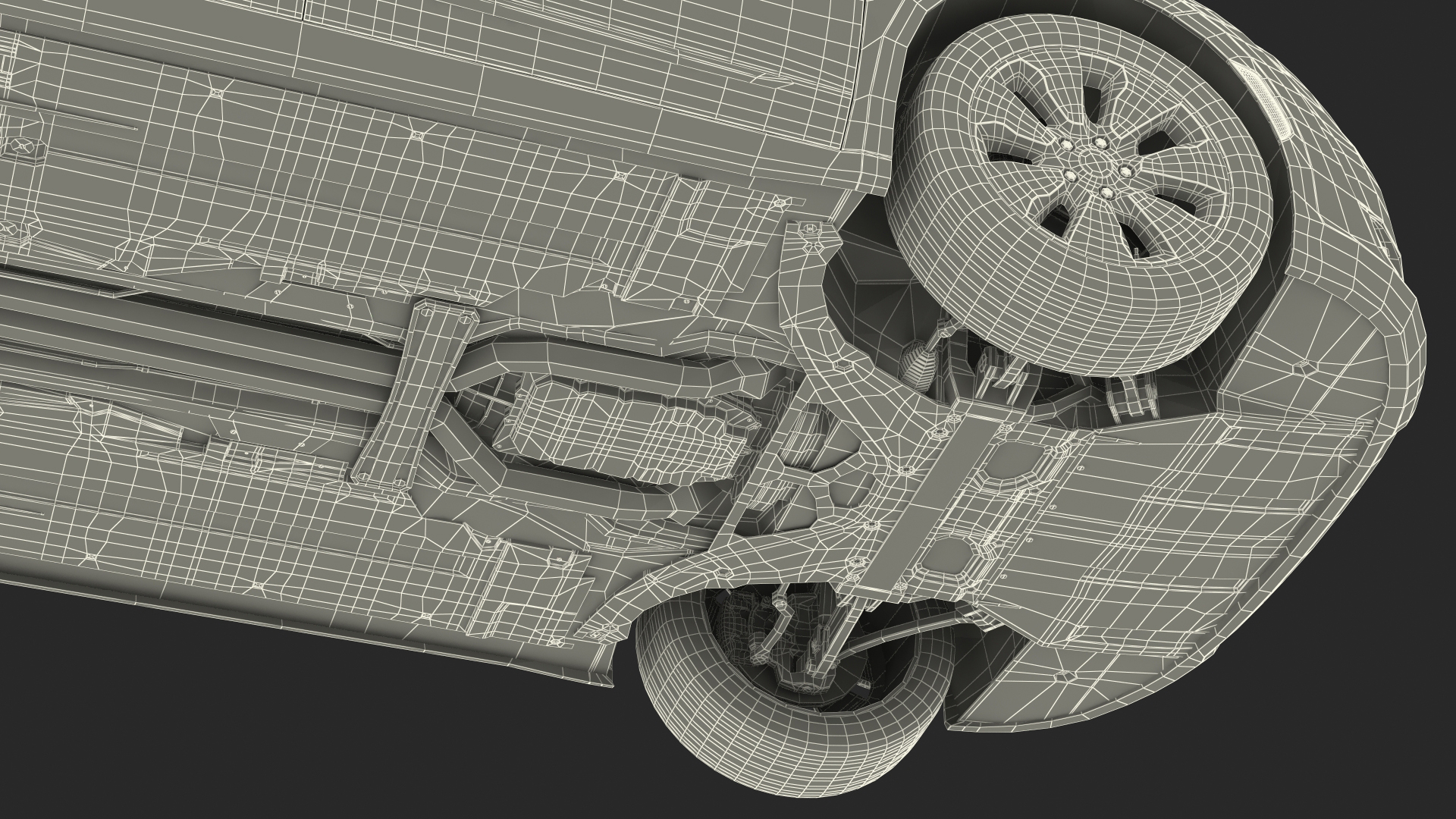 Family Minivan with Hitch Cargo Carrier 3D model