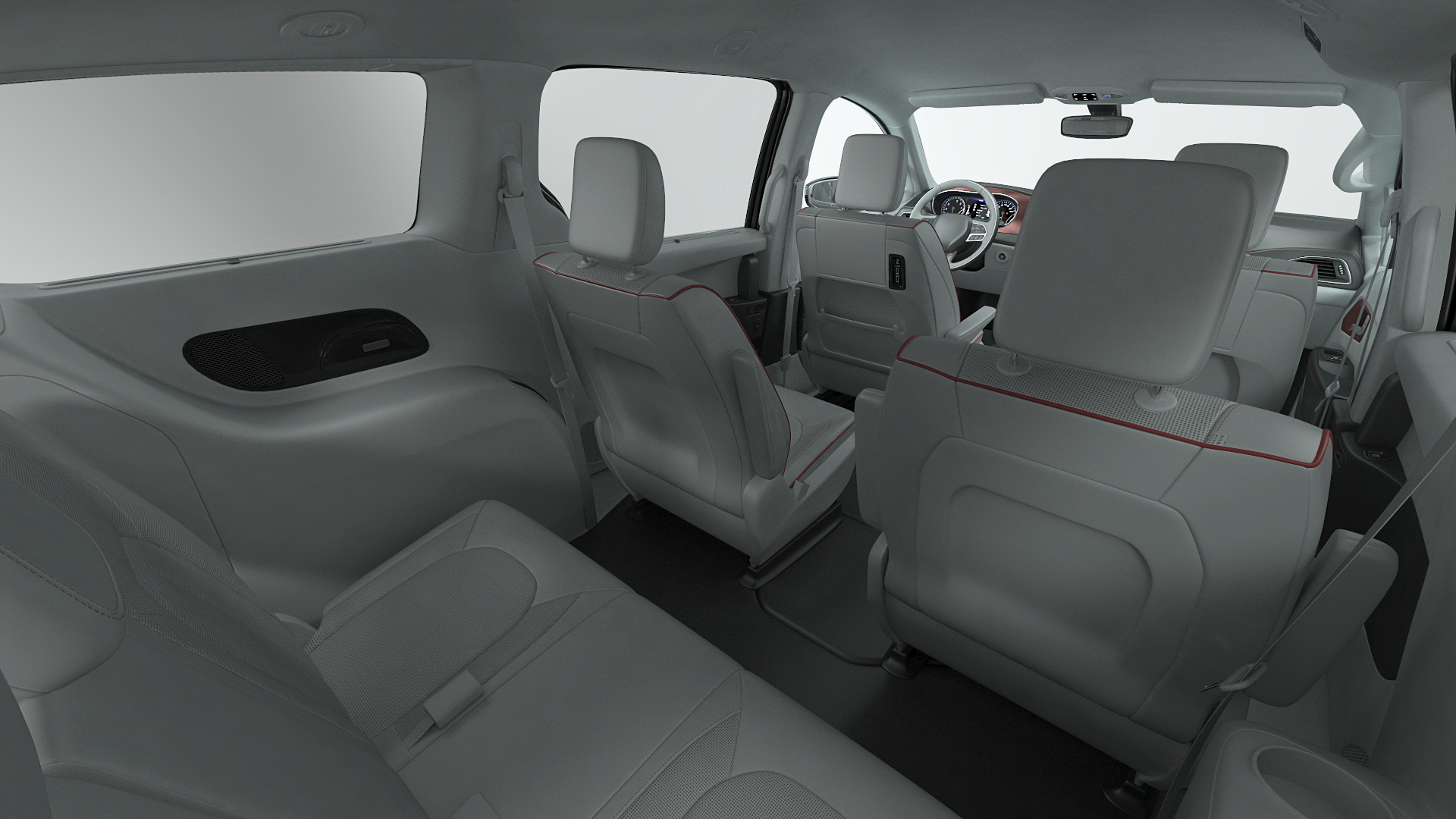Family Minivan with Hitch Cargo Carrier 3D model