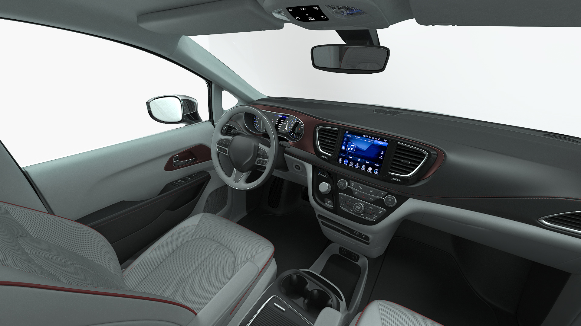Family Minivan with Hitch Cargo Carrier 3D model