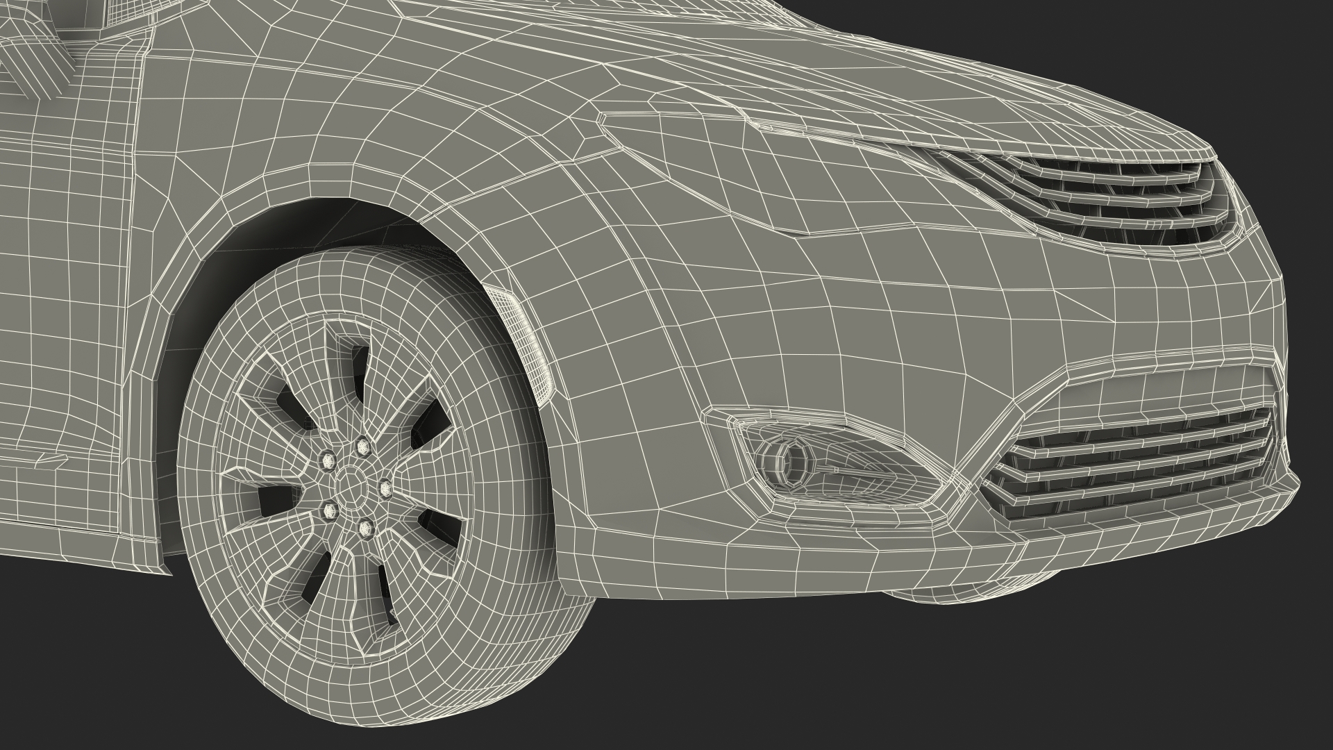 Family Minivan with Hitch Cargo Carrier 3D model