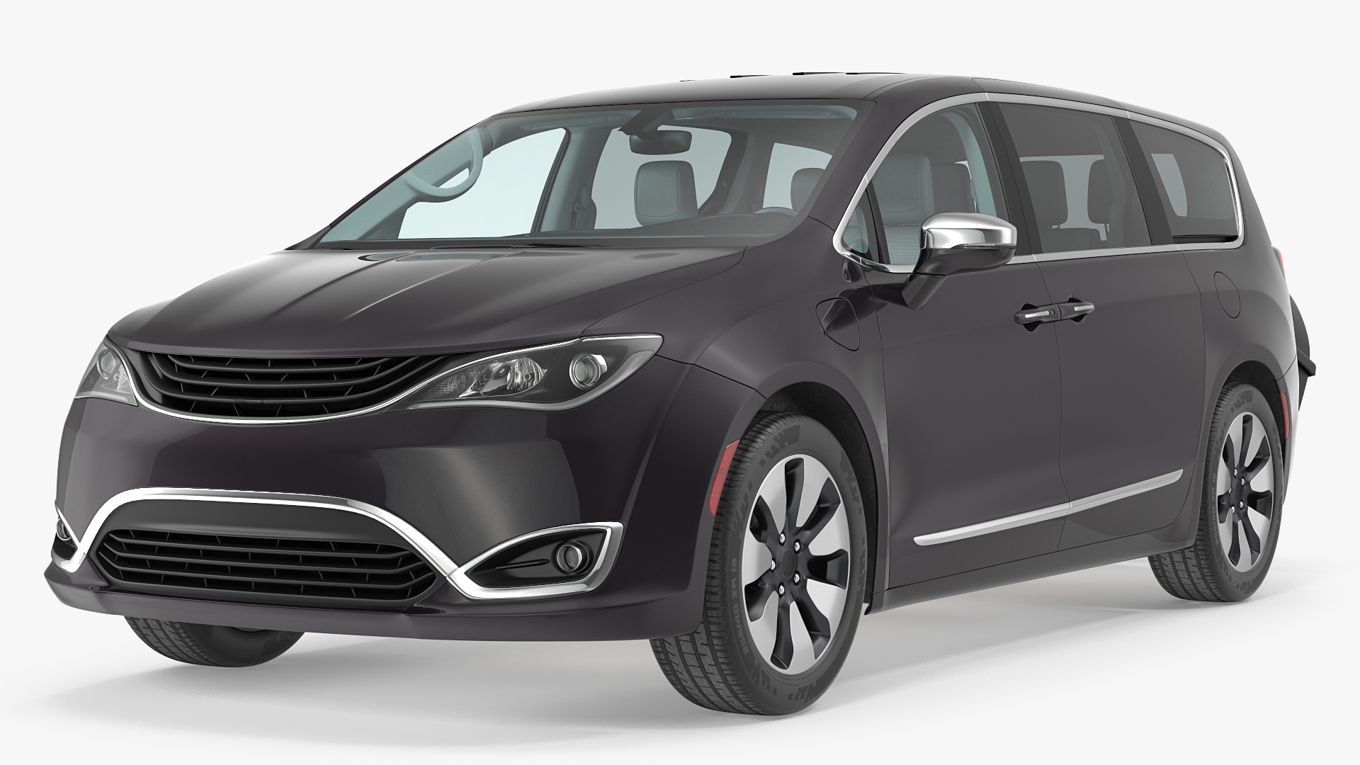 Family Minivan with Hitch Cargo Carrier 3D model