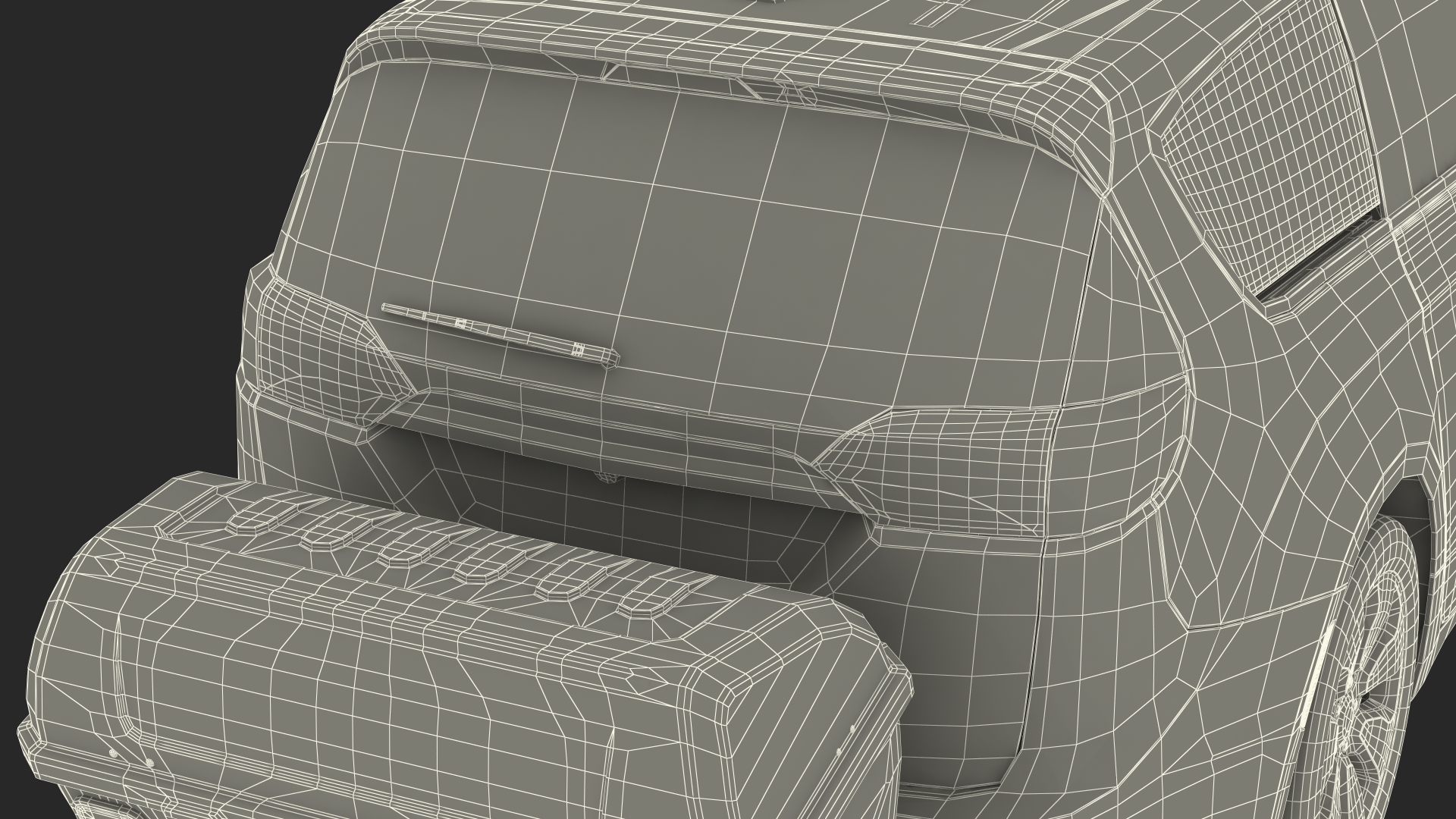 Family Minivan with Hitch Cargo Carrier 3D model