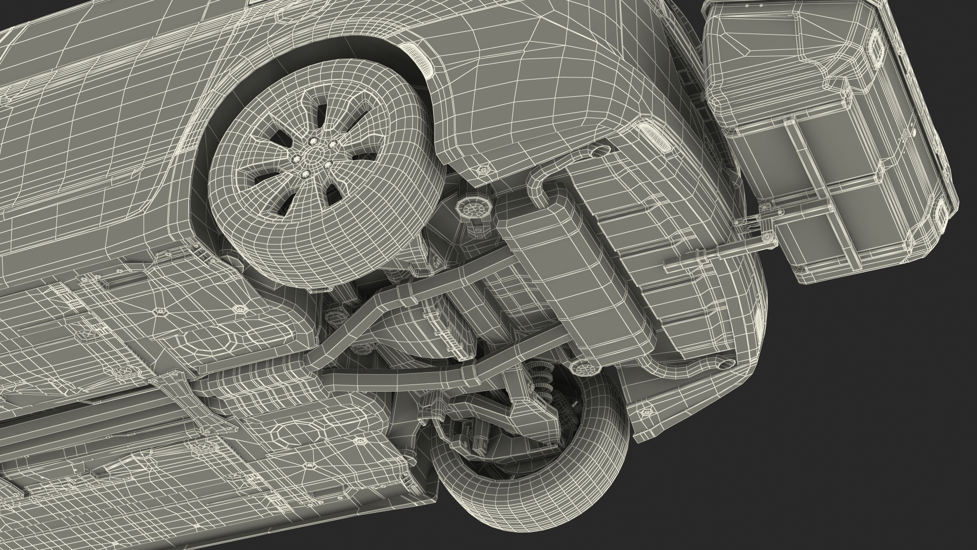 Family Minivan with Hitch Cargo Carrier 3D model