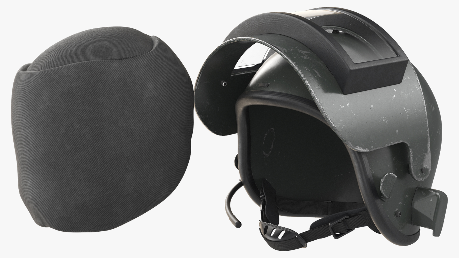 Damaged Russian Tactical Ballistic Helmet, view 9