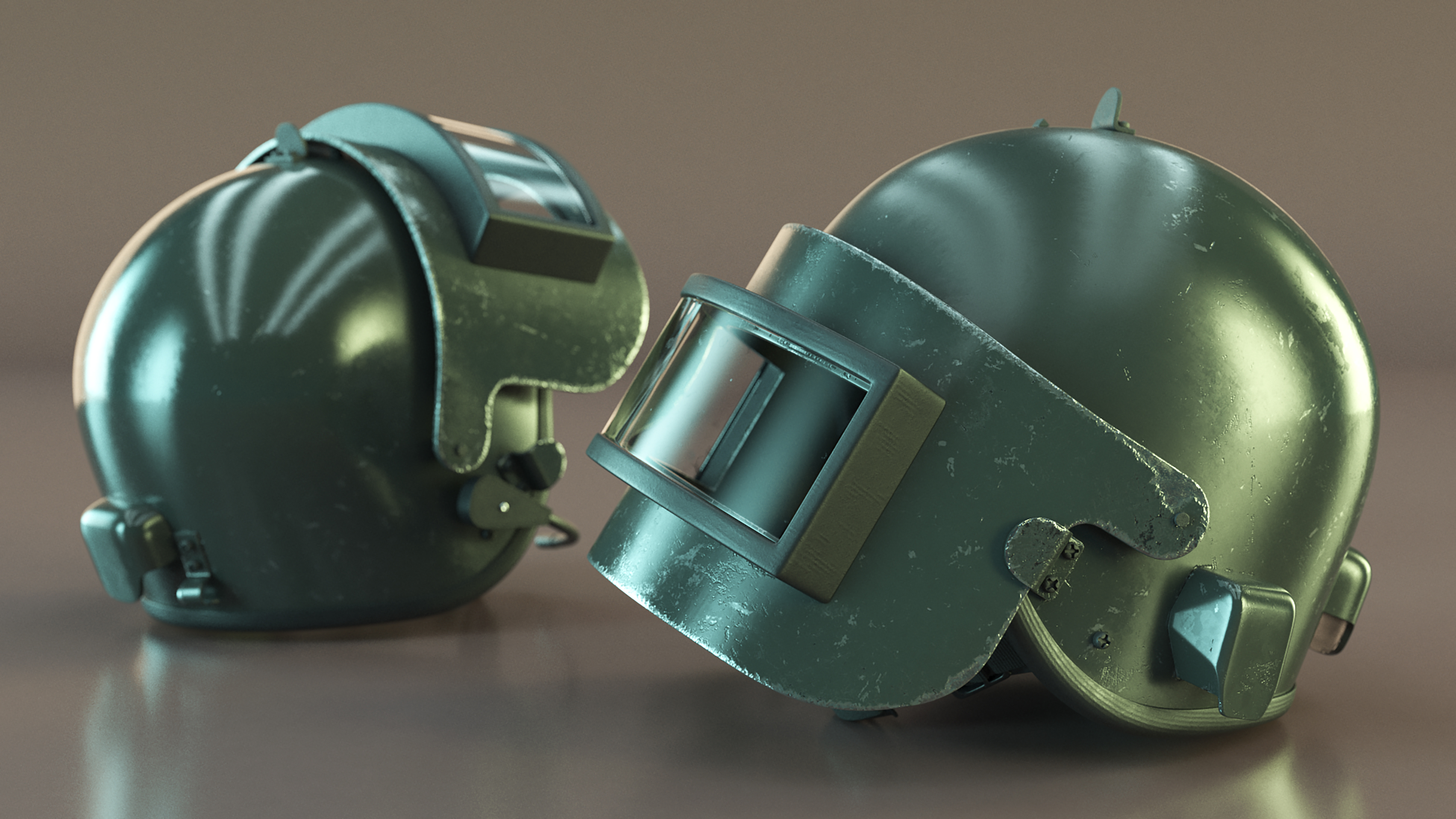 Damaged Russian Tactical Ballistic Helmet, view 6