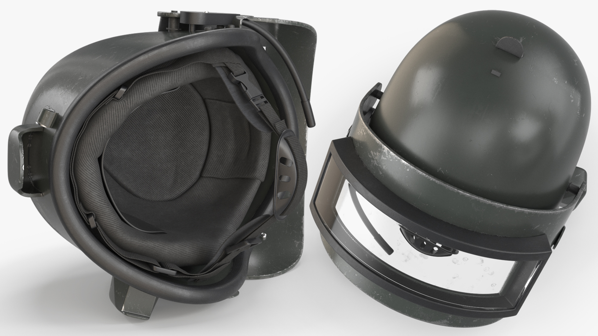 Damaged Russian Tactical Ballistic Helmet, view 8