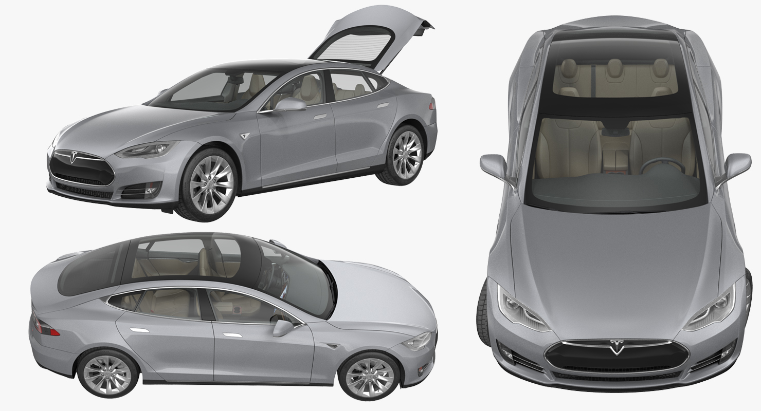 Tesla Model S 60D 2015 3D