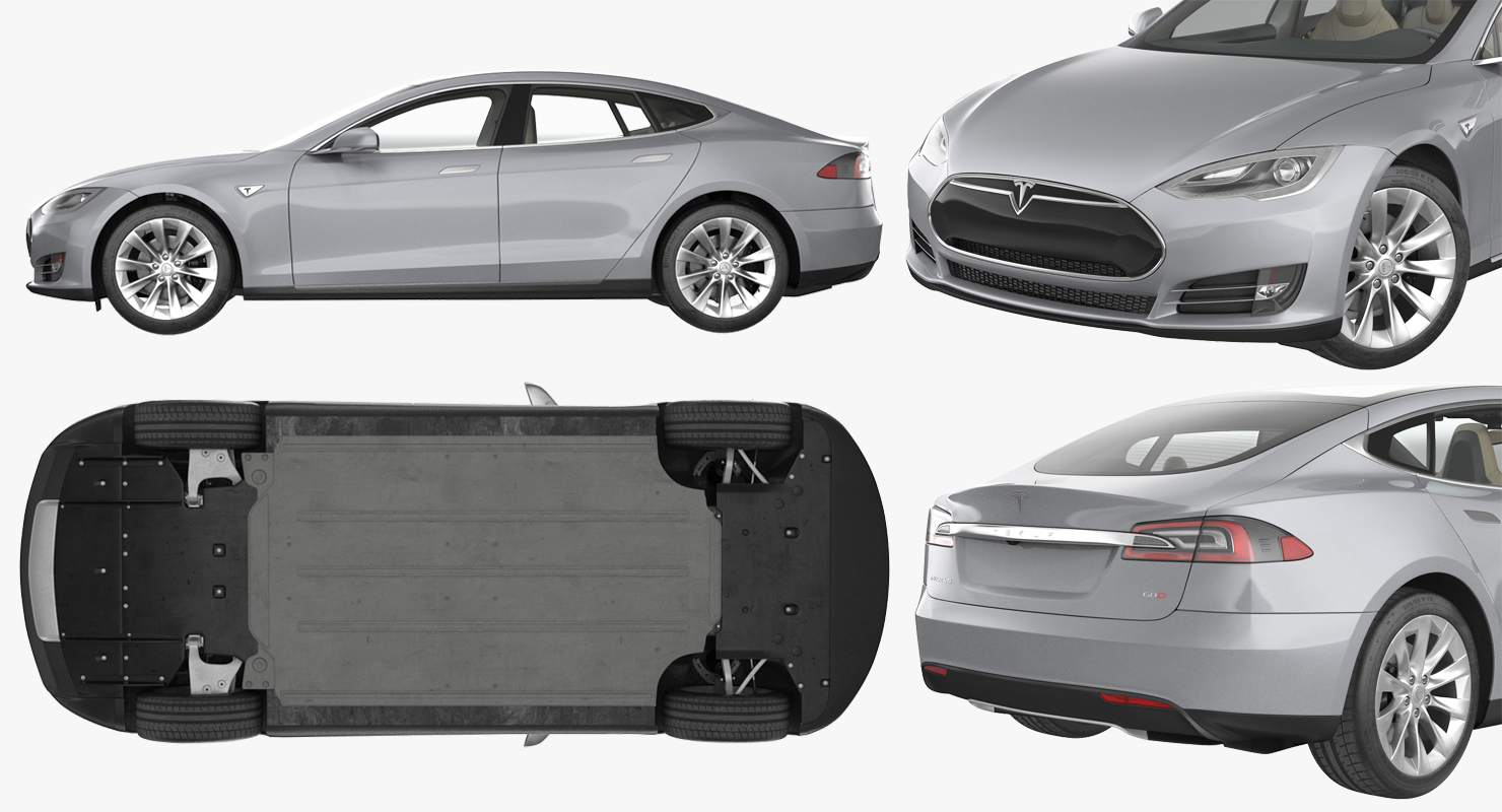 Tesla Model S 60D 2015 3D