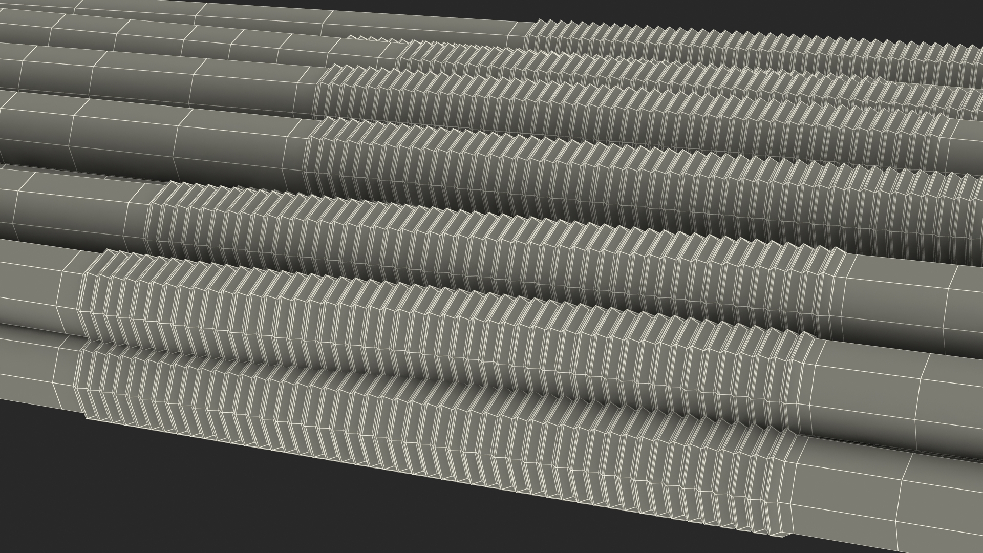 Pile of Multi Colored Drinking Straws 3D