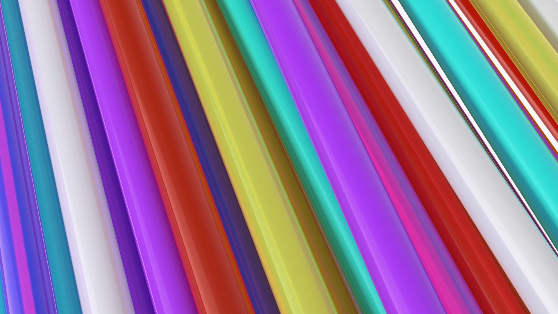 Pile of Multi Colored Drinking Straws 3D
