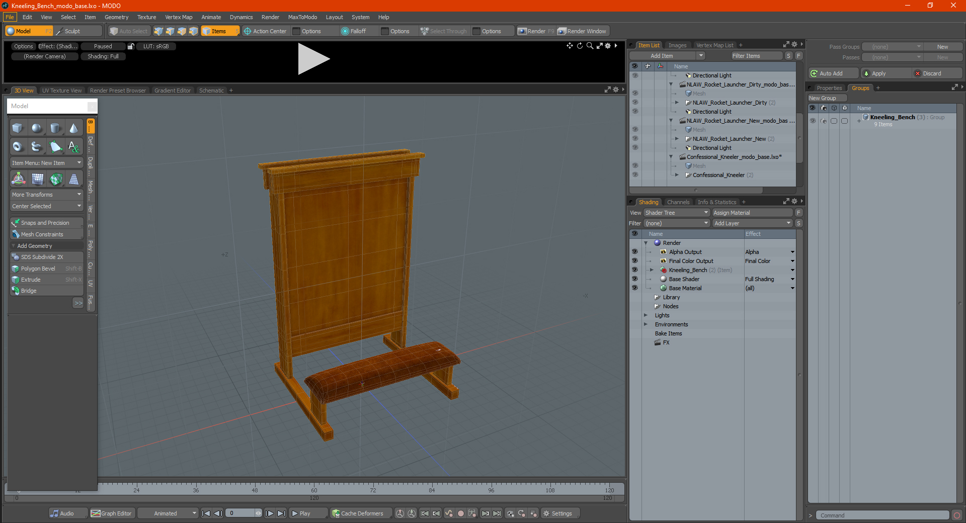 Kneeling Bench 3D model