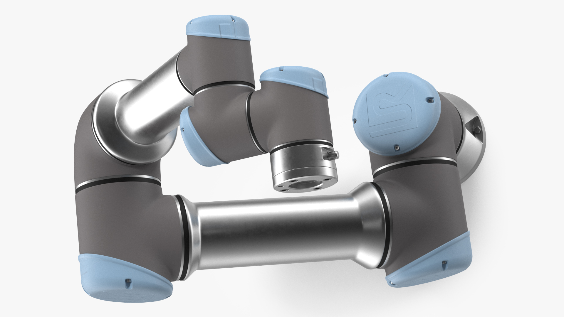 3D Universal Robots UR5e Industrial Robot model