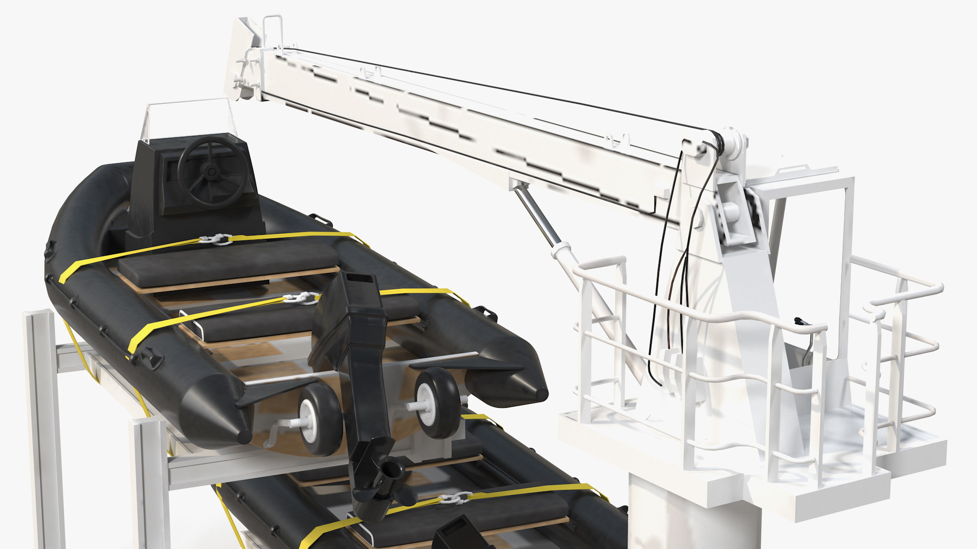3D Supply Boat JIB Crane