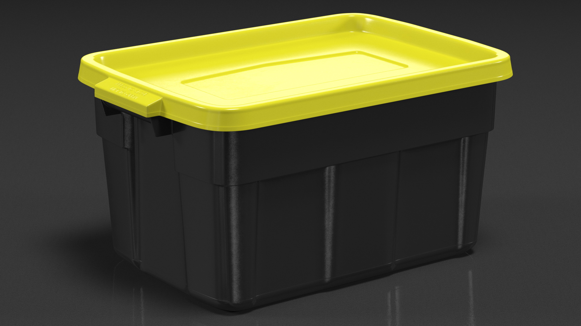 3D Stackable Storage Tote with Lid 14 Gallon