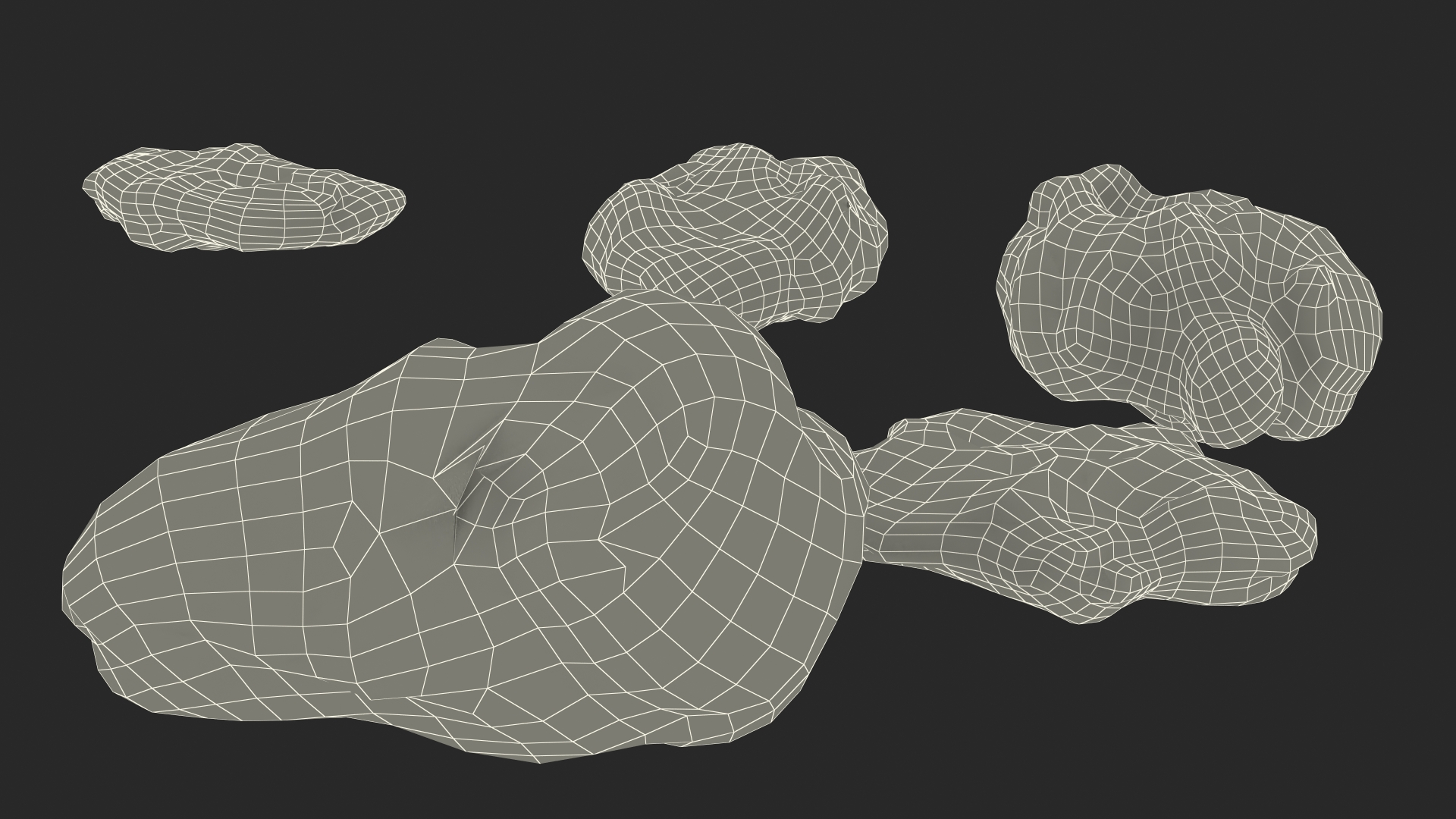 3D model Metallic Silver Small Minerals