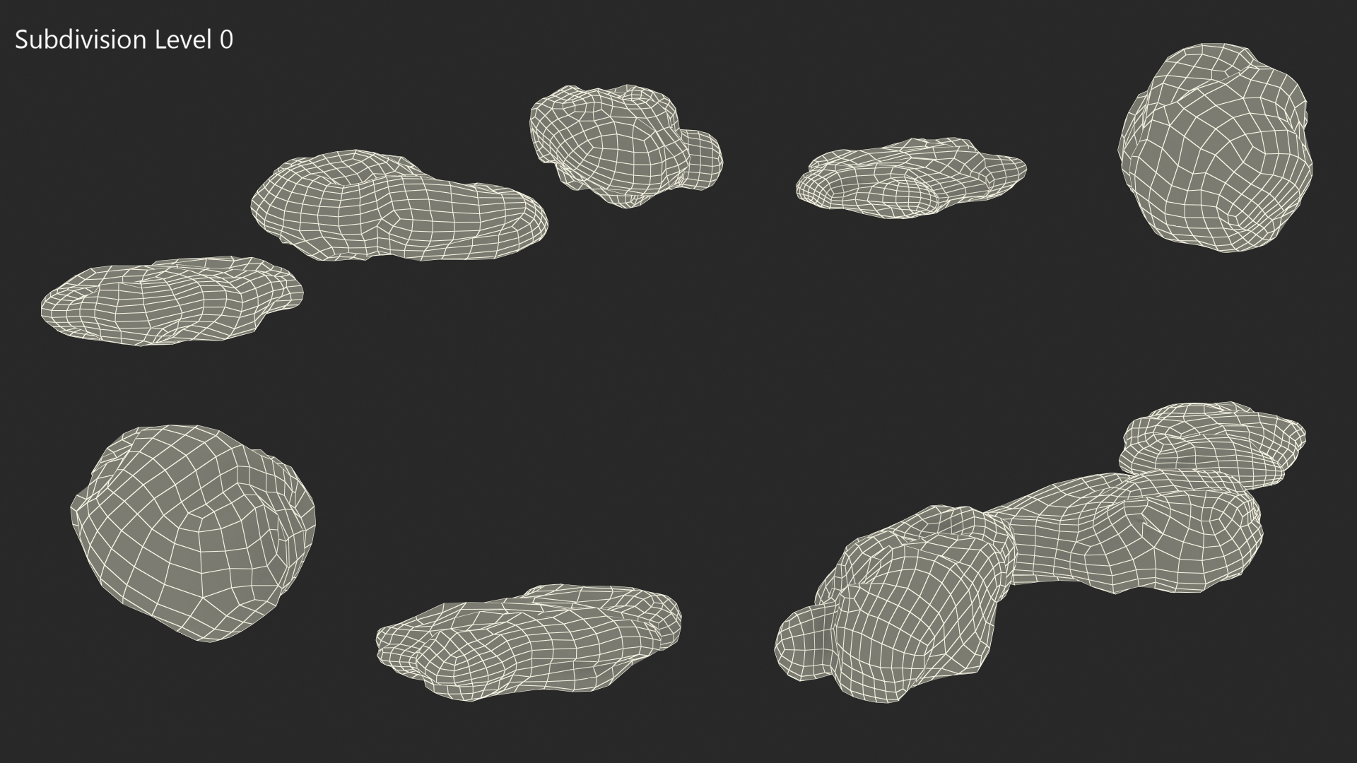 3D model Metallic Silver Small Minerals