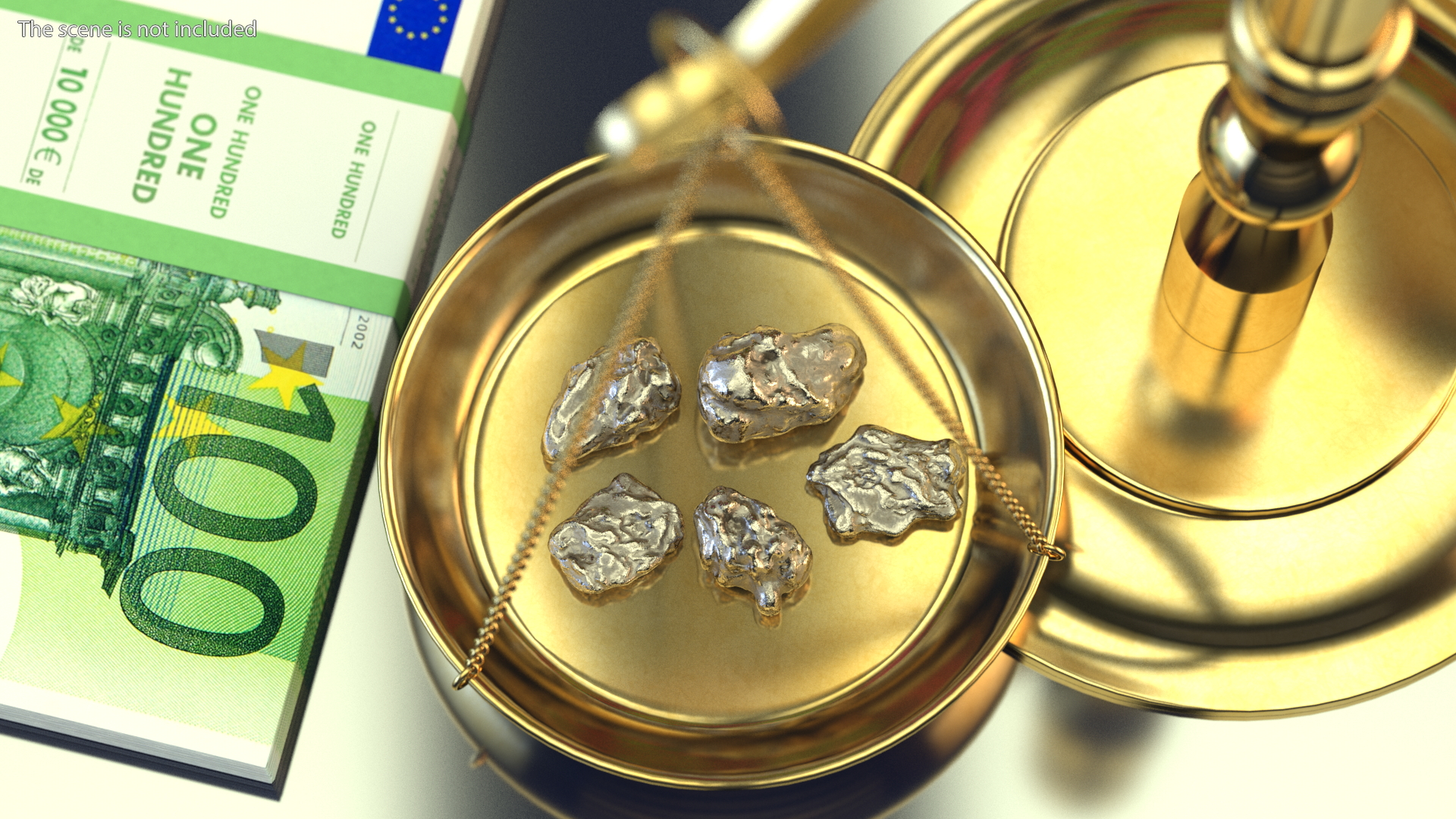 3D model Metallic Silver Small Minerals