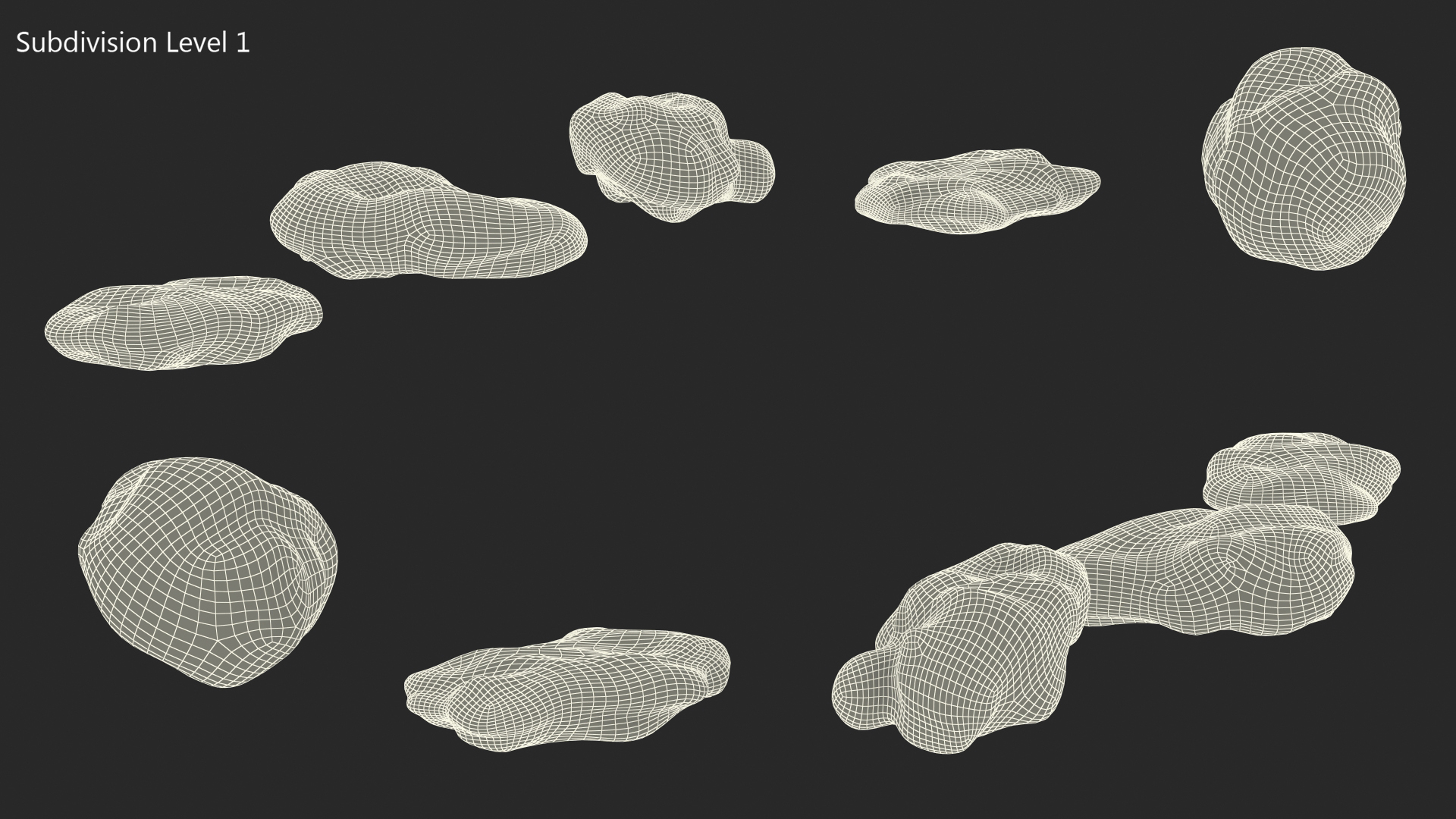 3D model Metallic Silver Small Minerals