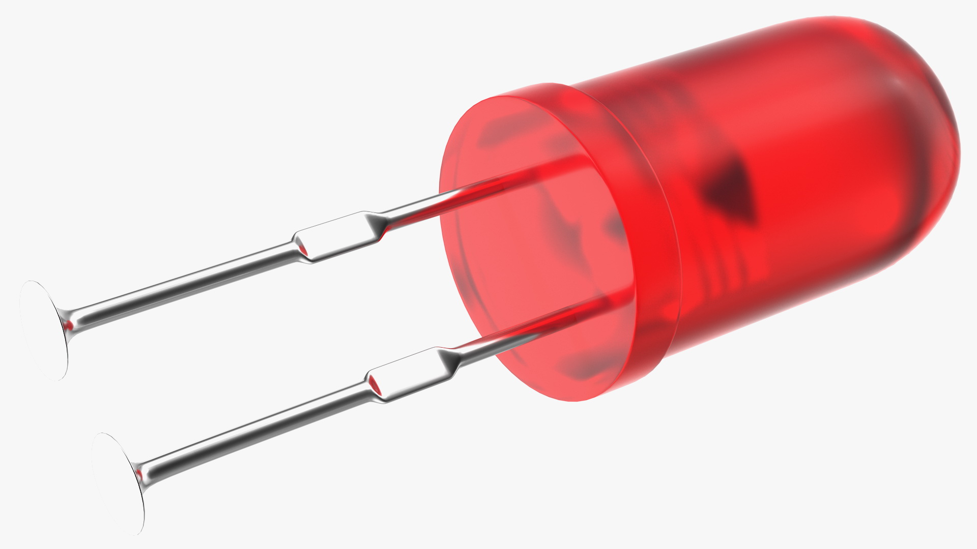 Round Light Emitting Diode Soldered Set 3D model