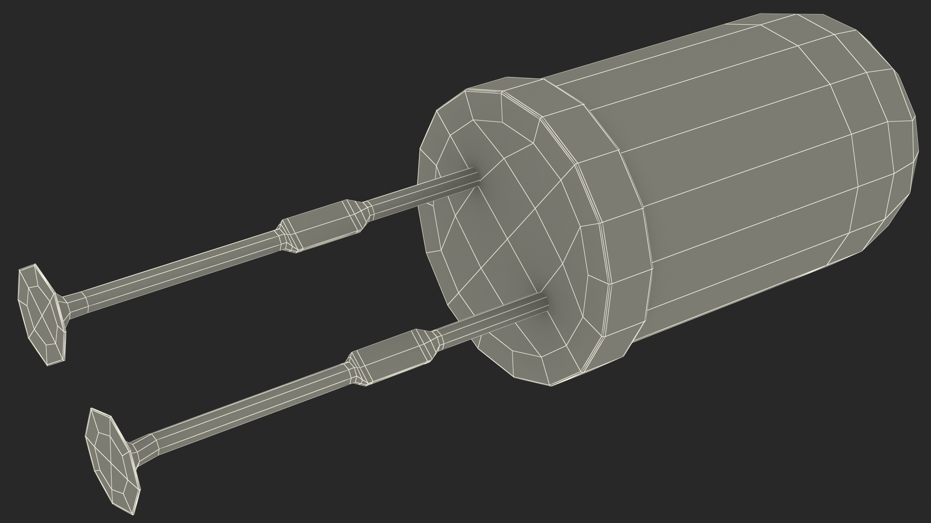 Round Light Emitting Diode Soldered Set 3D model