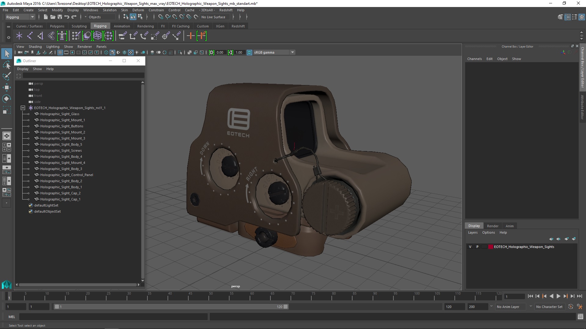 EOTECH Holographic Weapon Sights 3D