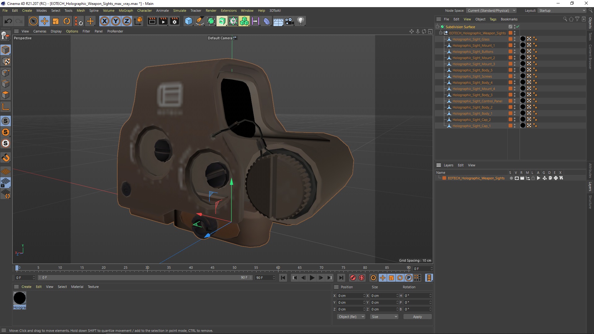 EOTECH Holographic Weapon Sights 3D