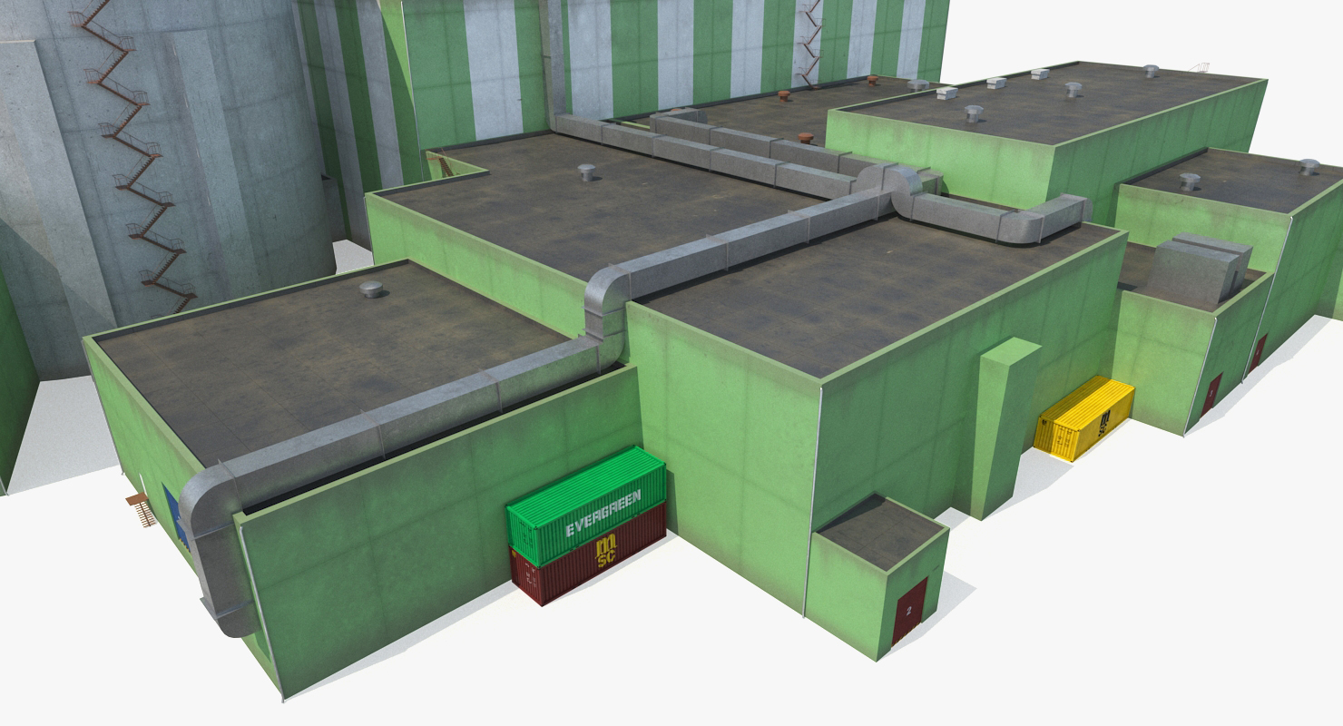 3D Nuclear Power Plant Reactor Building